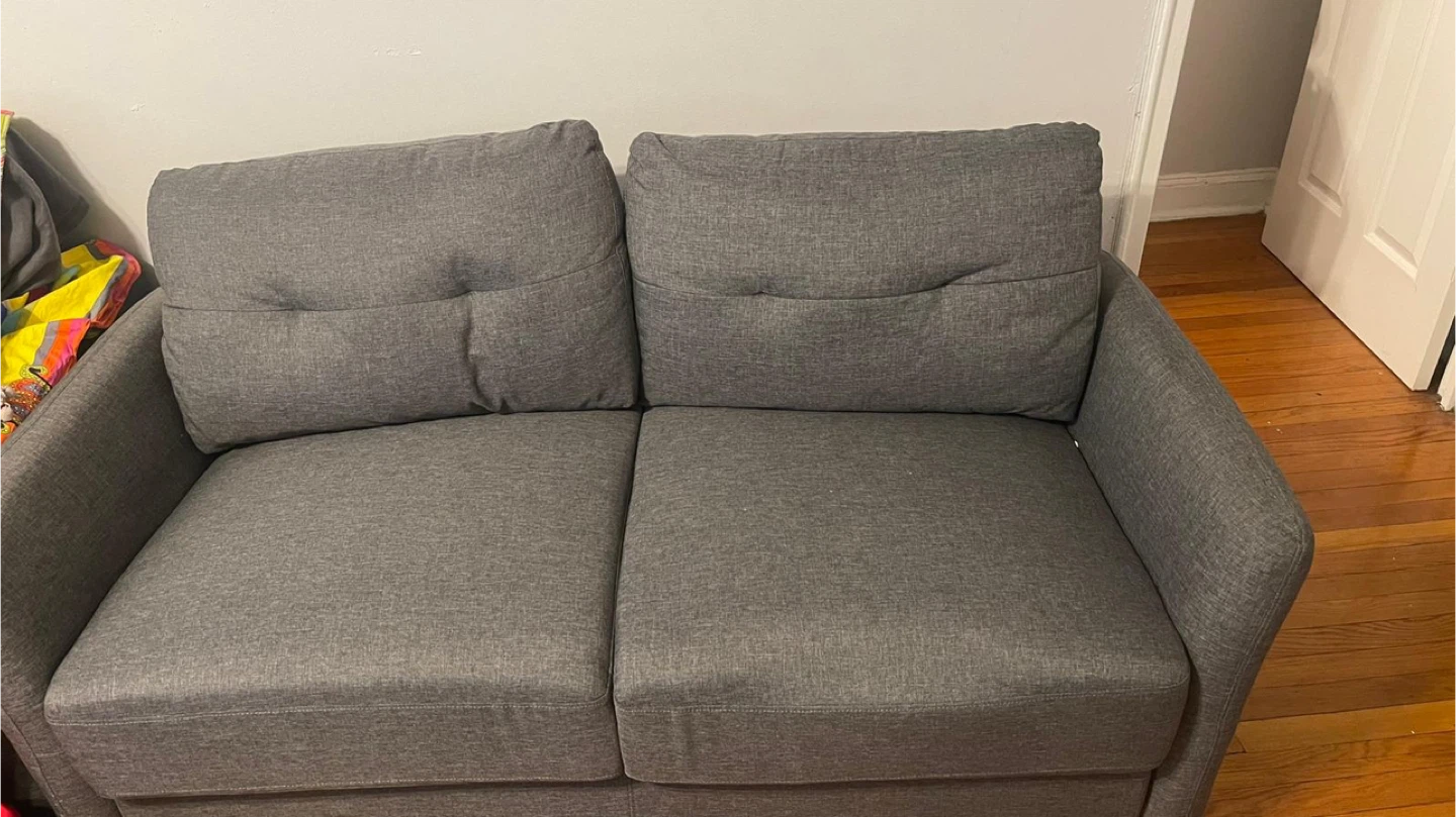 Gray Loveseat Sofa - photo 3
