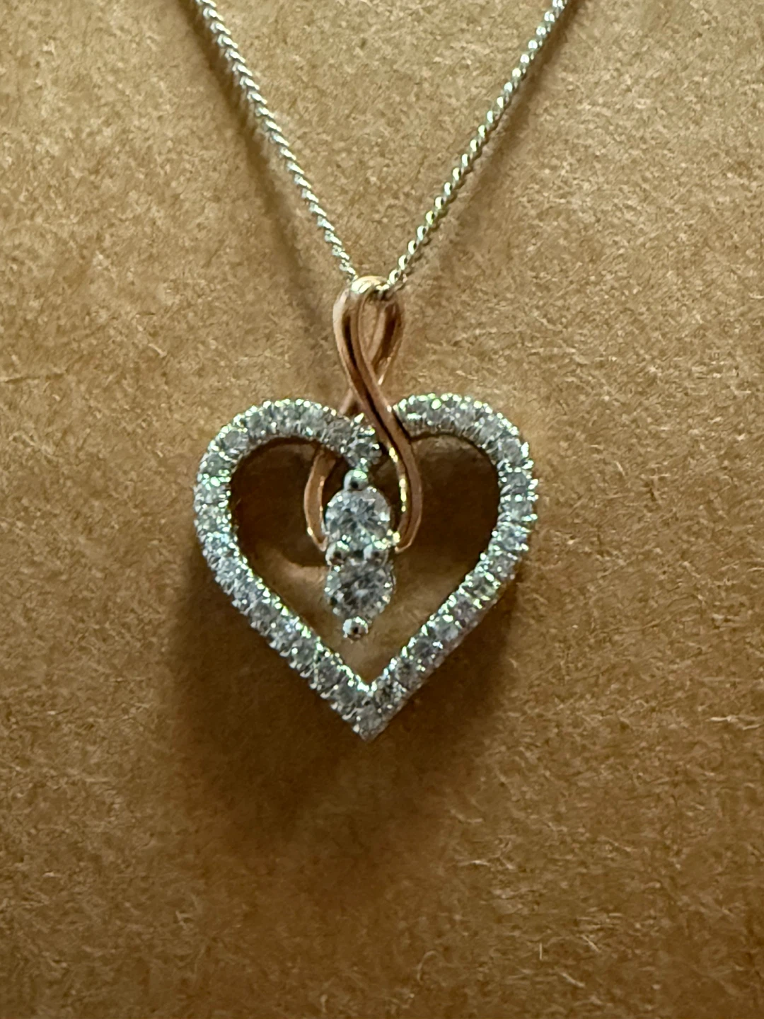 Ever Us 14K Diamond Heart Necklace