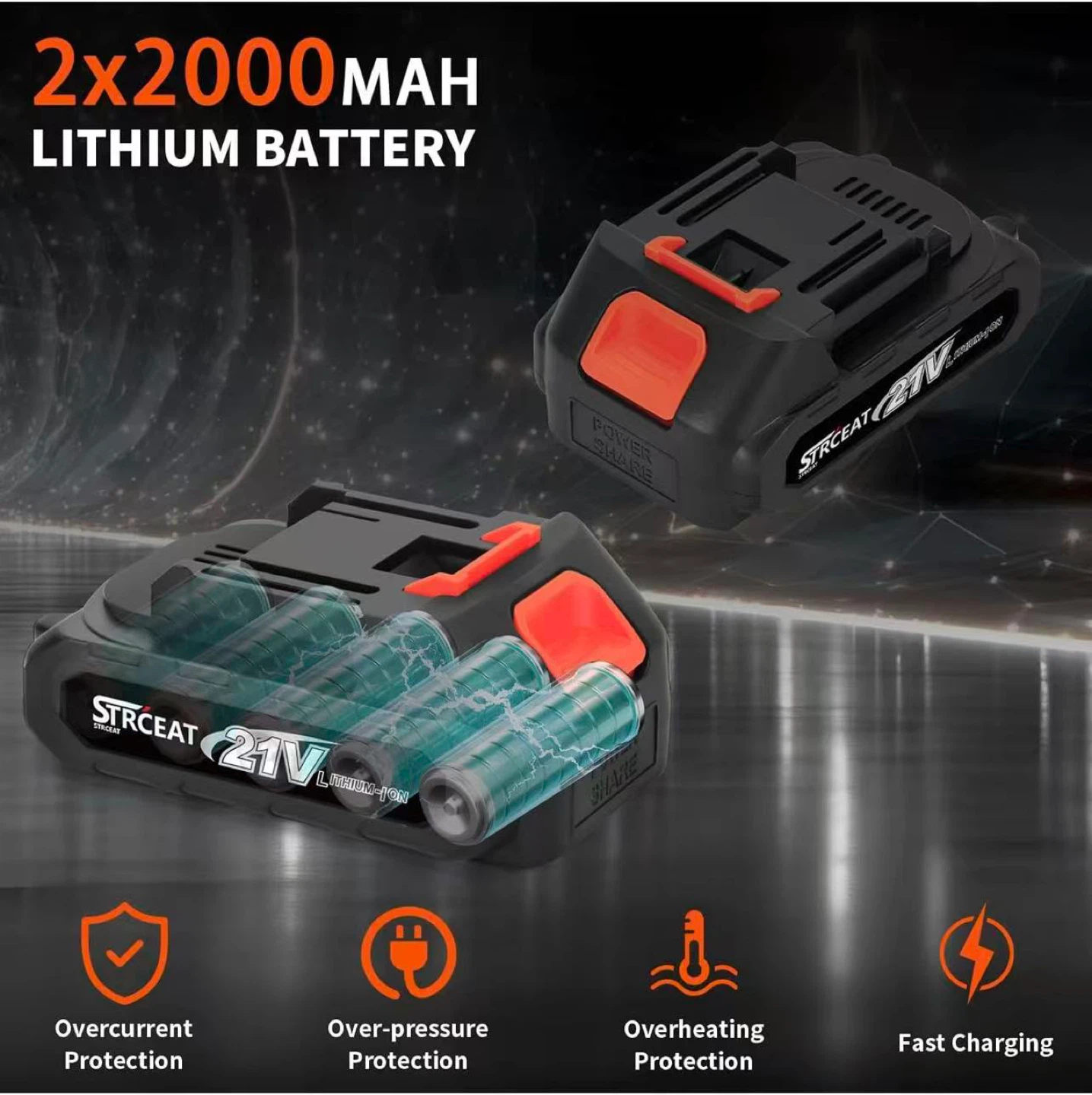 Cordless Mini Chainsaw Kit with 2 Batteries - photo 4