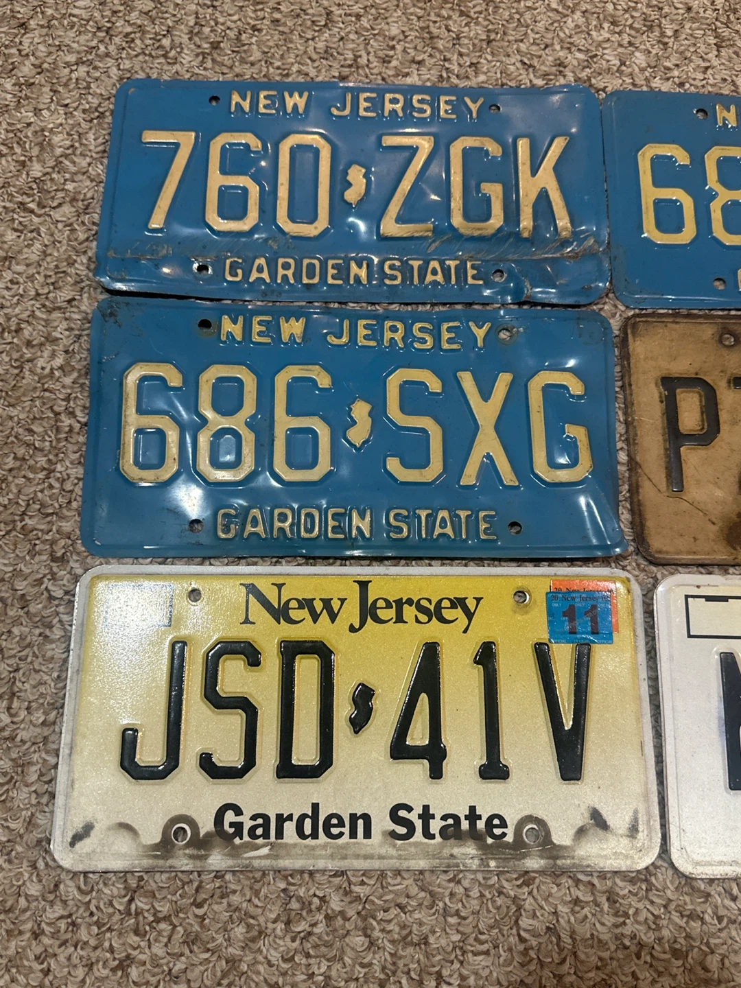 New Jersey License Plates (Set of 6) - photo 2
