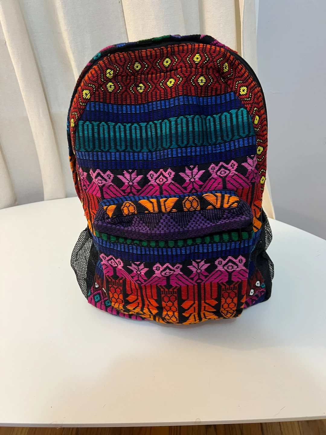 Colorful Woven Backpack