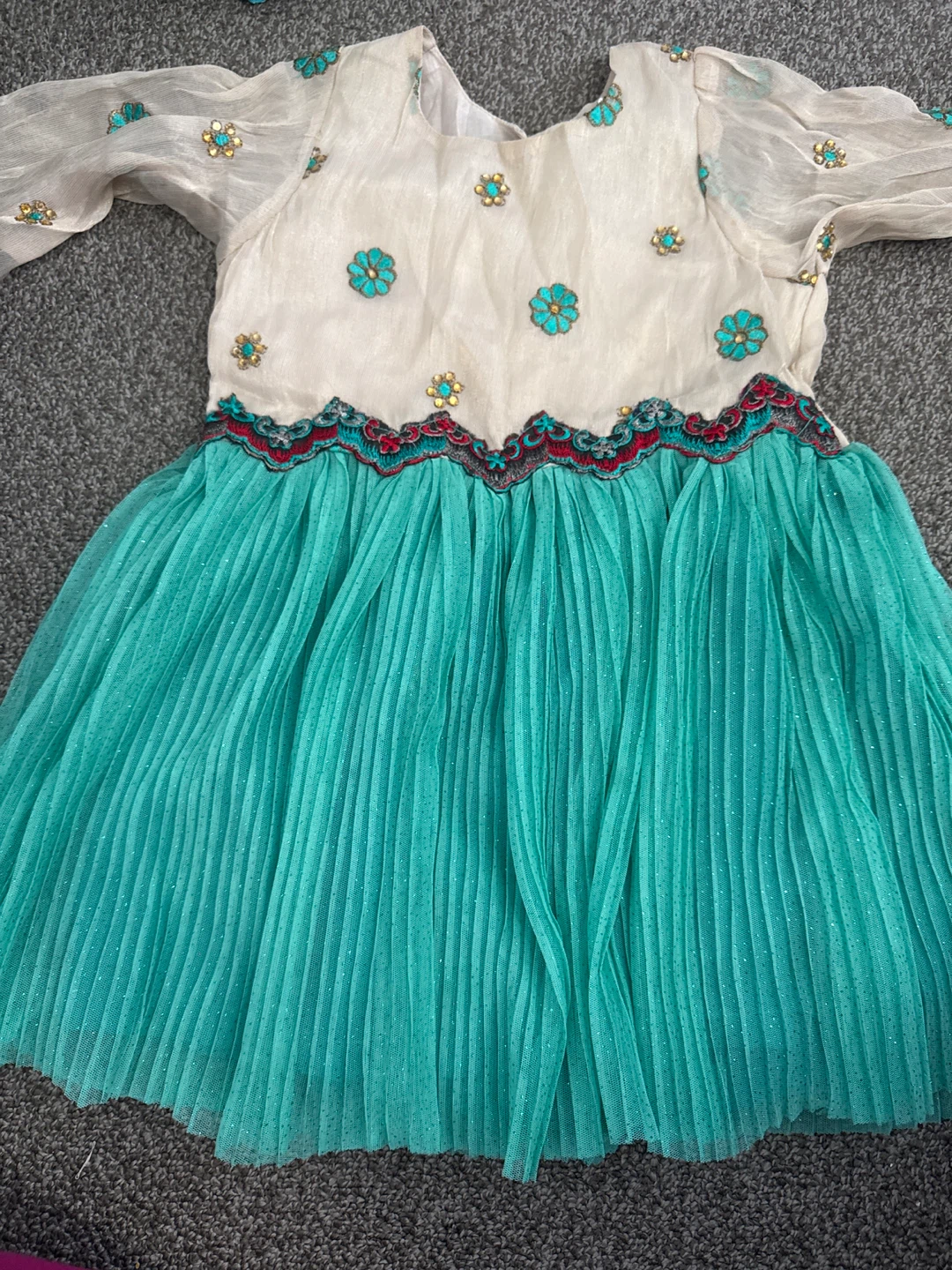 Girls' embellished dress