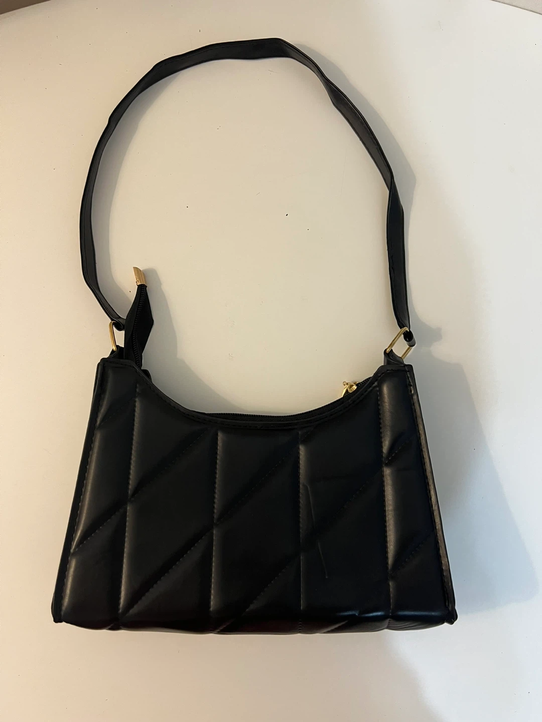 Black Quilted small Shoulder Bag - photo 4