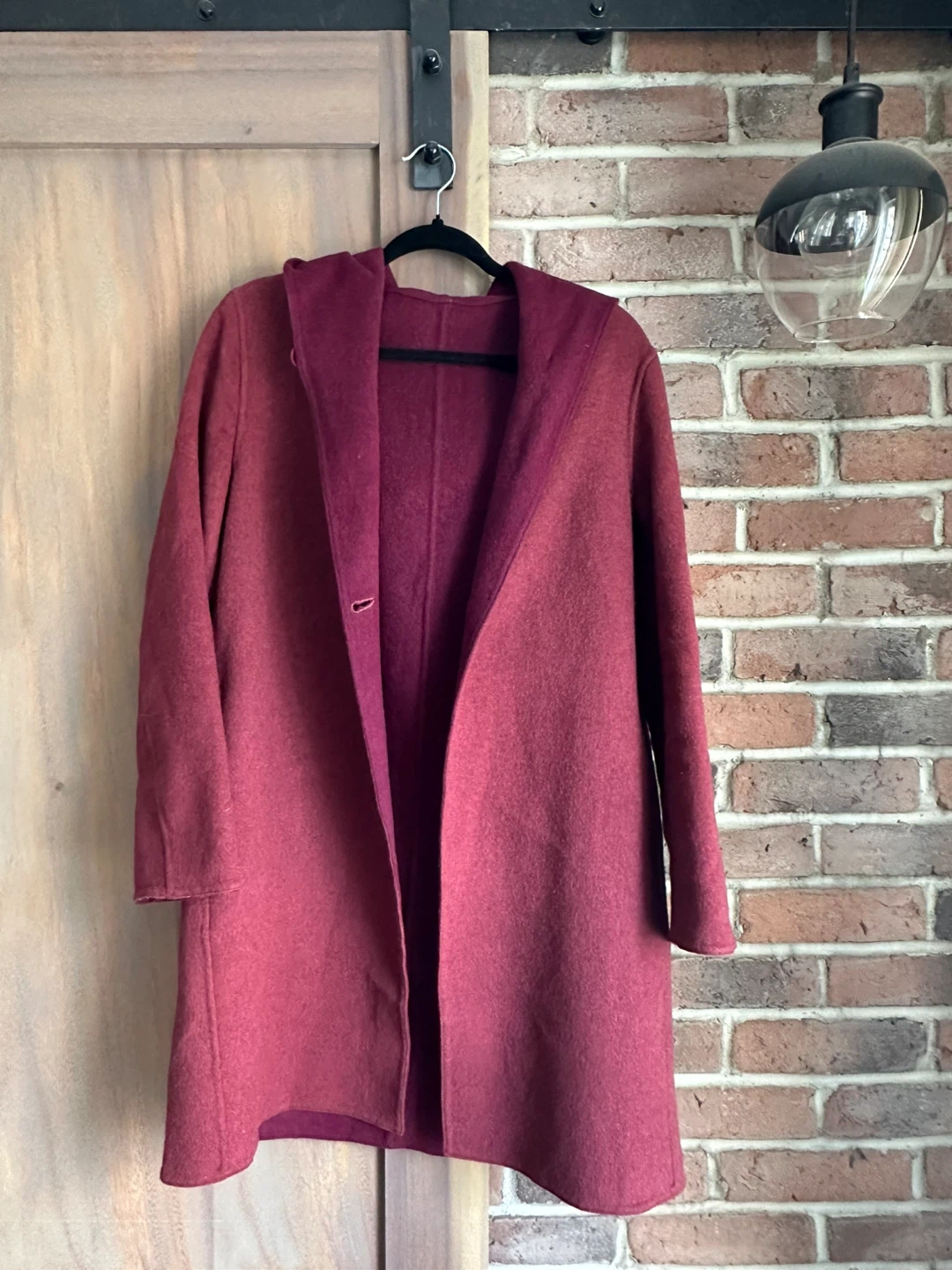 Women’s Uniqlo Hooded Wool Blend Coat XS - photo 3