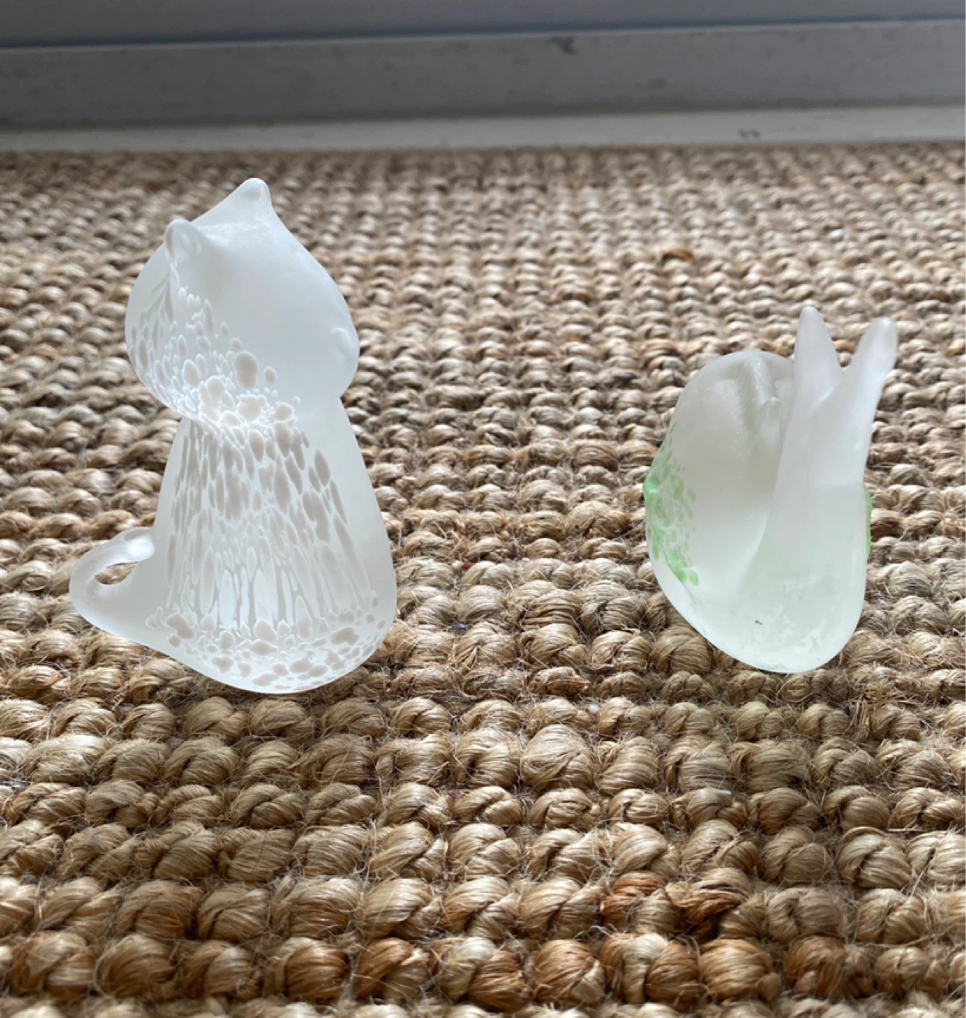 Glass Cat and Dolphin / paperweight - photo 2