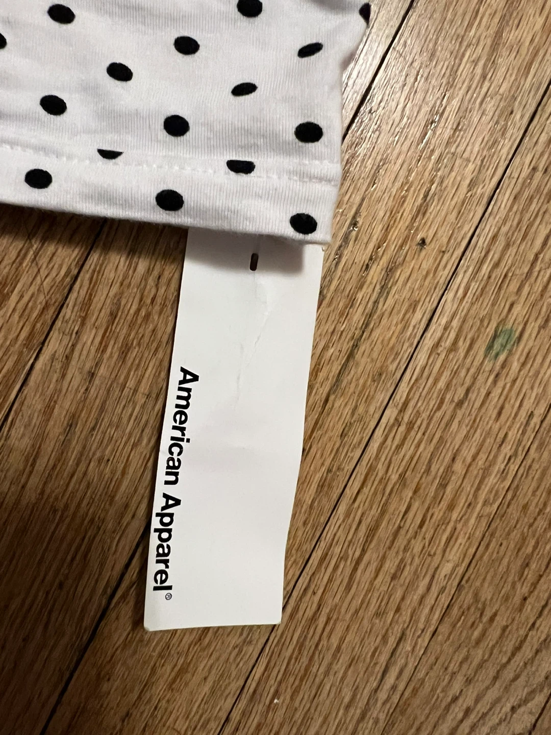 New American Apparel Polka Dot Tank Dress - White/Black - Size S - photo 4