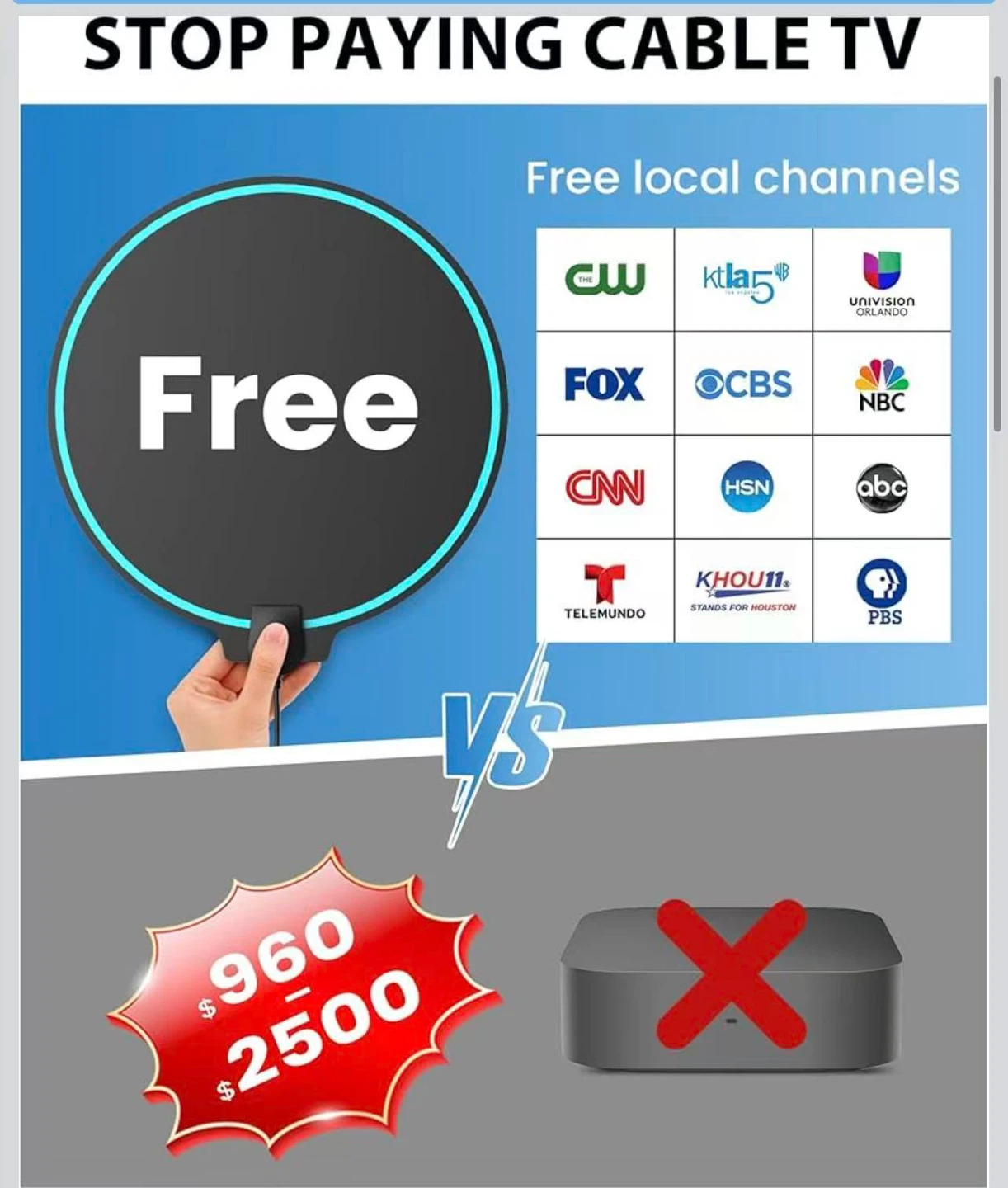 2026 Upgraded 4K Ultra HD TV Antenna - photo 2
