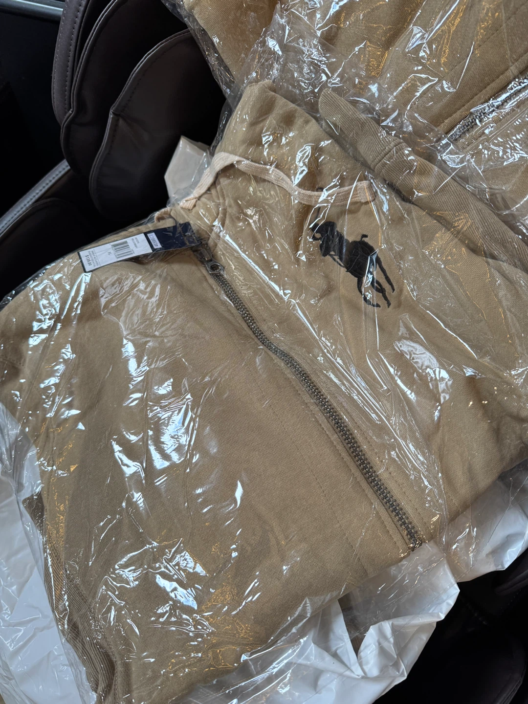 Polo Ralph Lauren Zip-Up Hoodie Tan XL - photo 4
