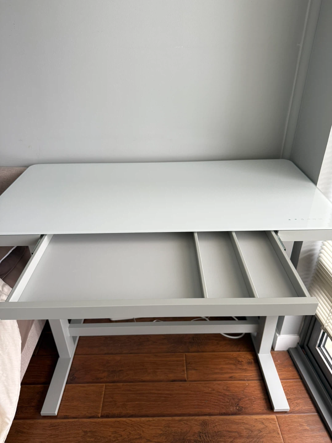 Adjustable White Standing Desk - photo 2