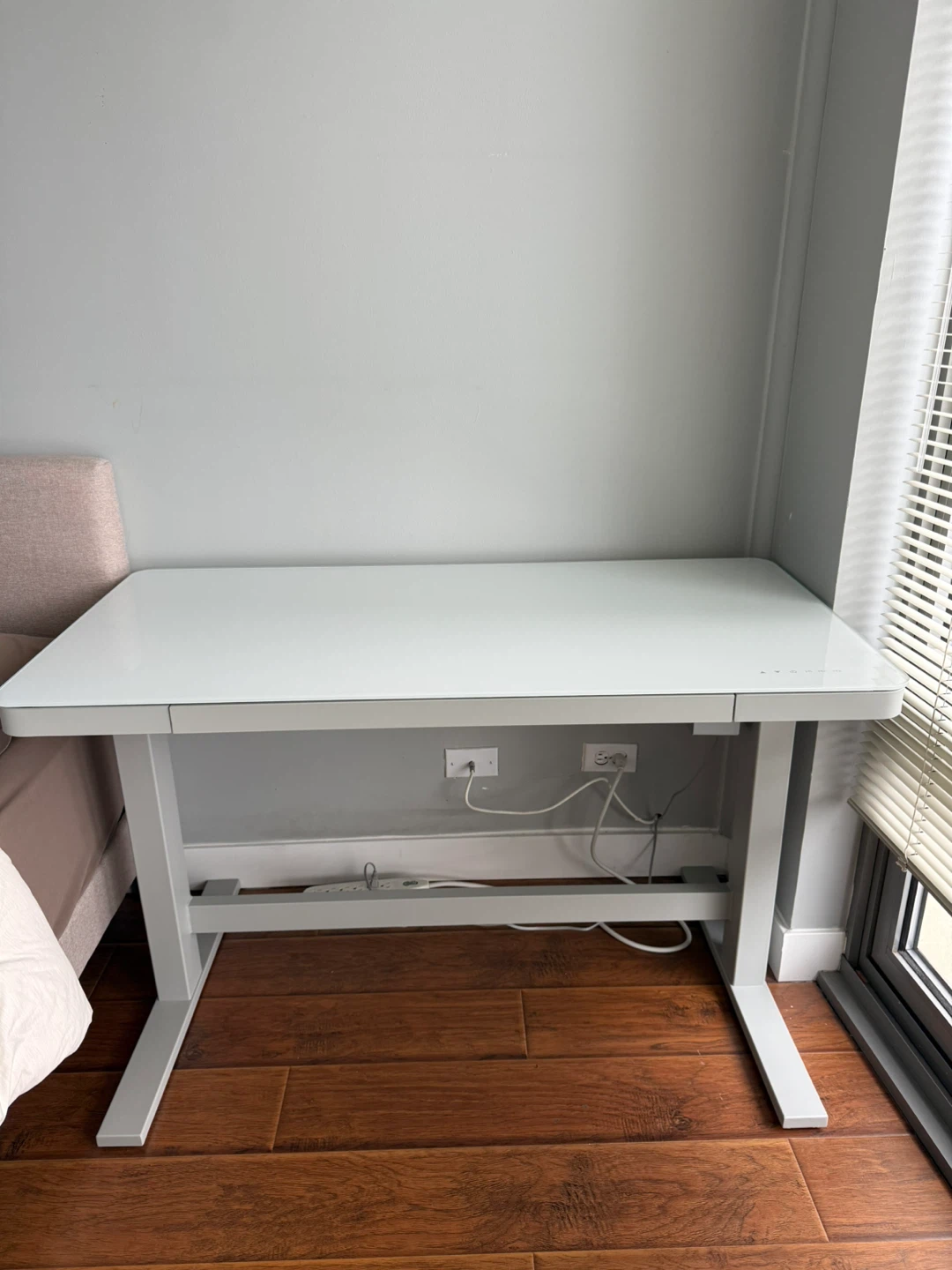 Adjustable White Standing Desk