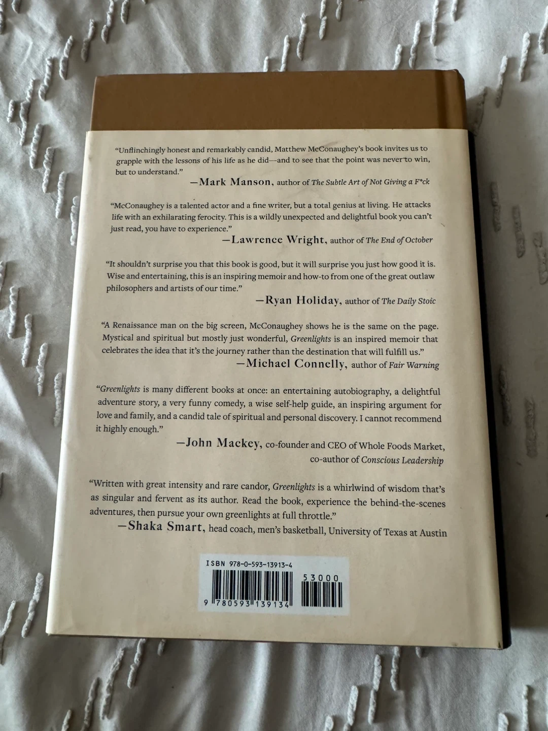 Greenlights by Matthew McConaughey Hardcover Book - photo 2
