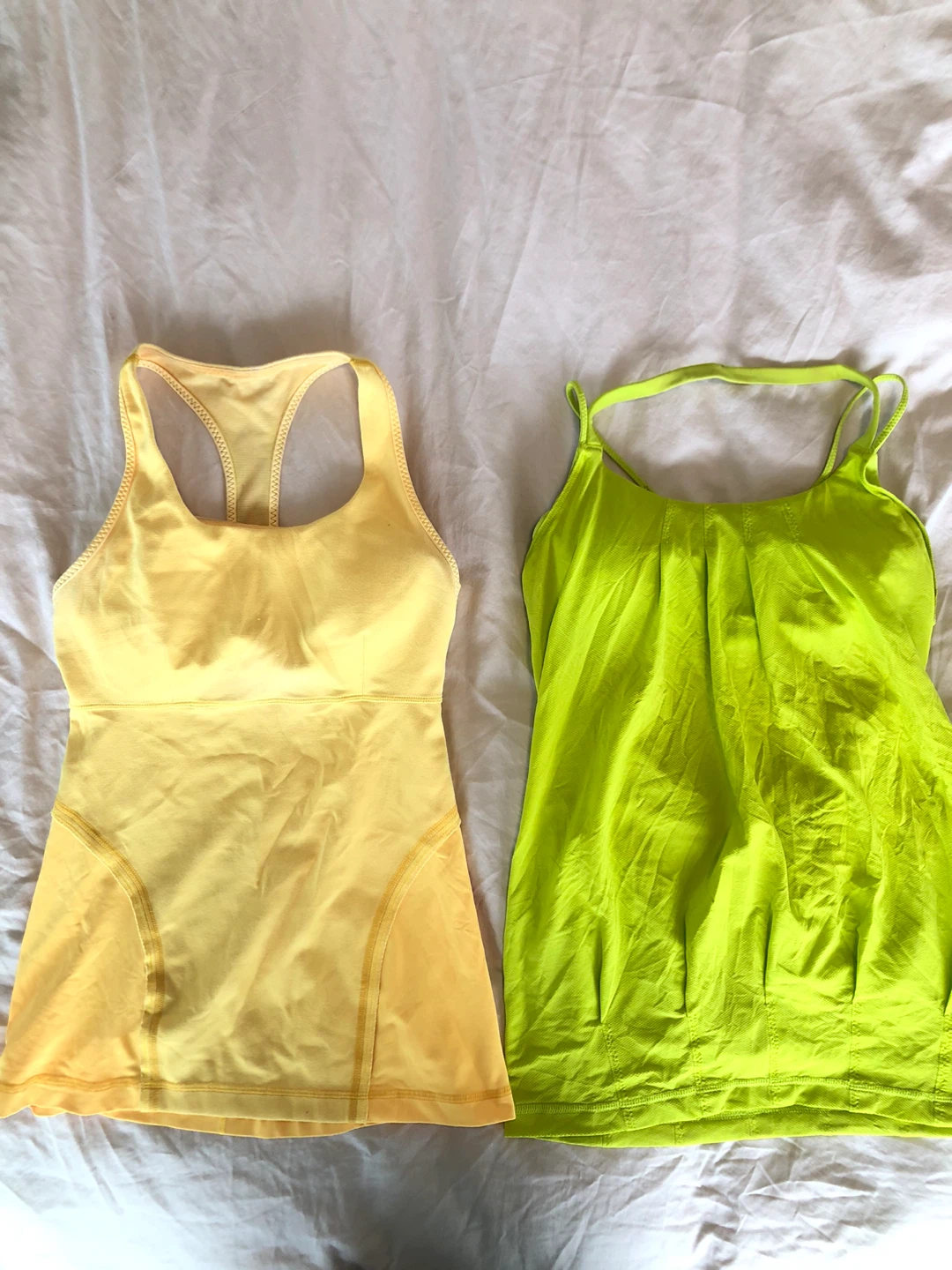 Lululemon Tank Tops - Orange/Yellow and Lime Green