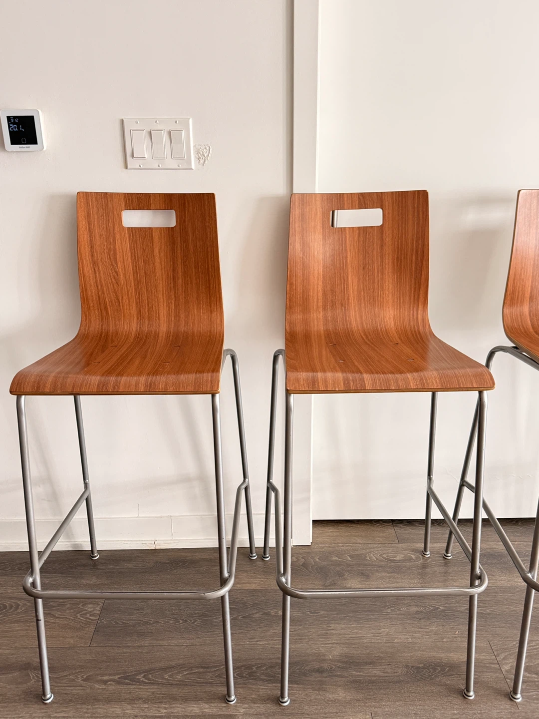 Hauser Wood and Metal Bar/Kitchen Chair/Bar Stools (Set of 4) - photo 2