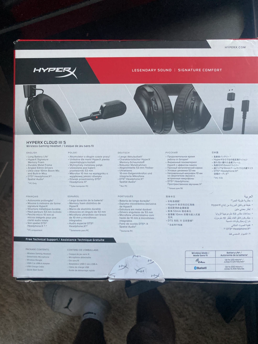 HyperX Cloud III S Wireless Gaming Headset - photo 2