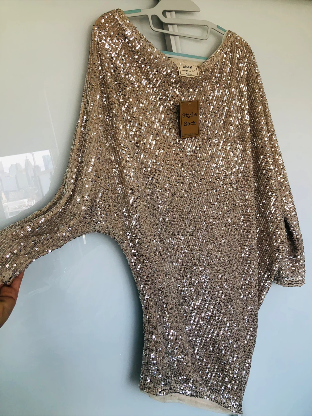 Style Rack Sequin, Off/Shoulder Tunic Top - Medium - photo 4