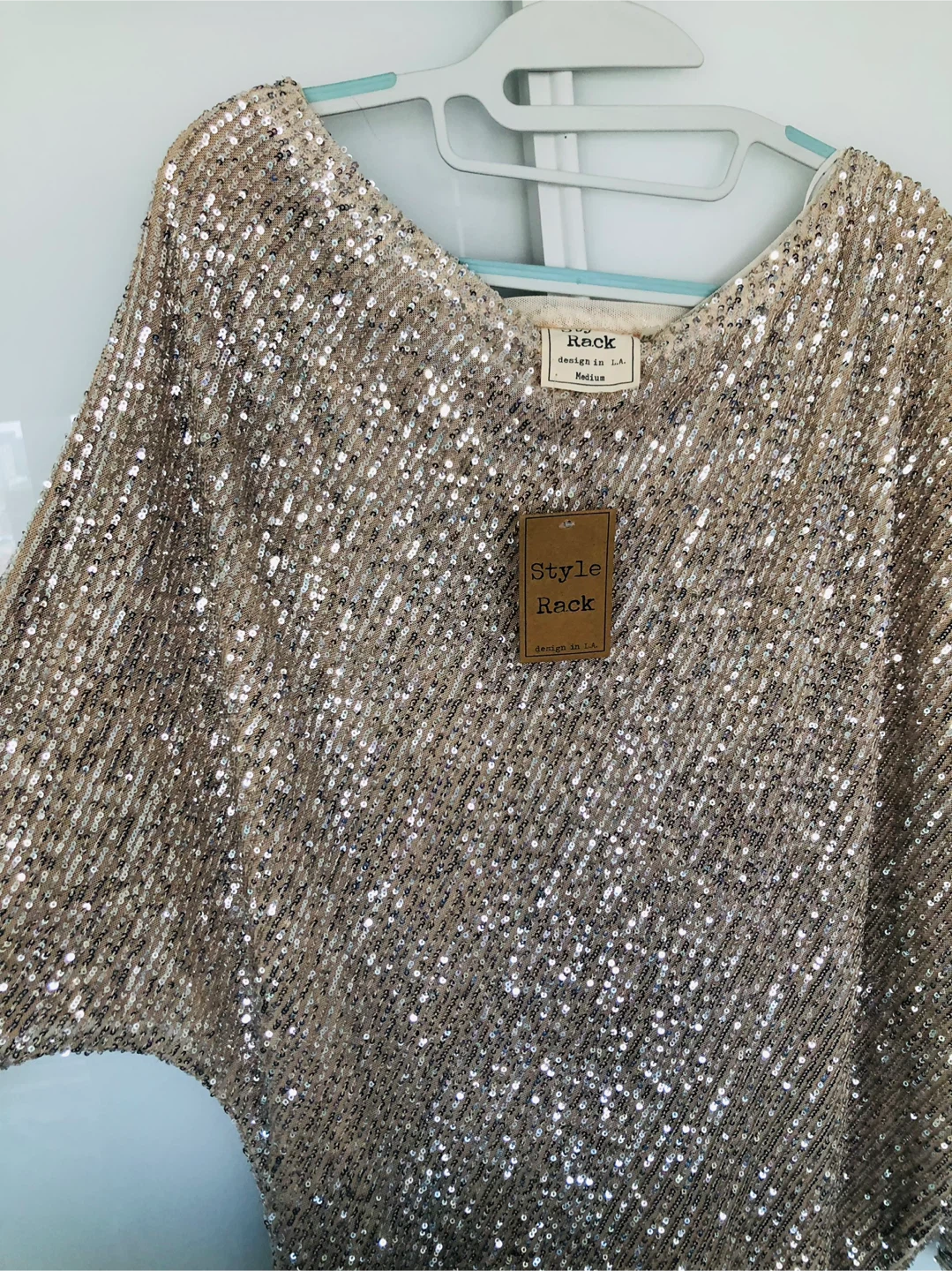 Style Rack Sequin, Off/Shoulder Tunic Top - Medium - photo 3