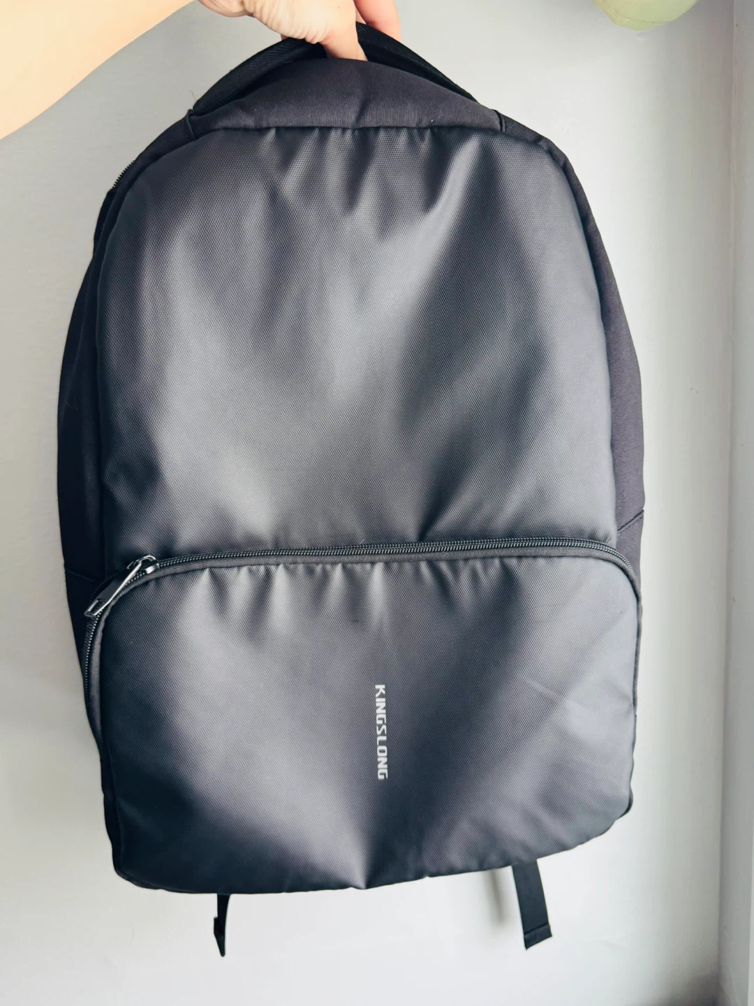 Black Kingslong Backpack with USB Port