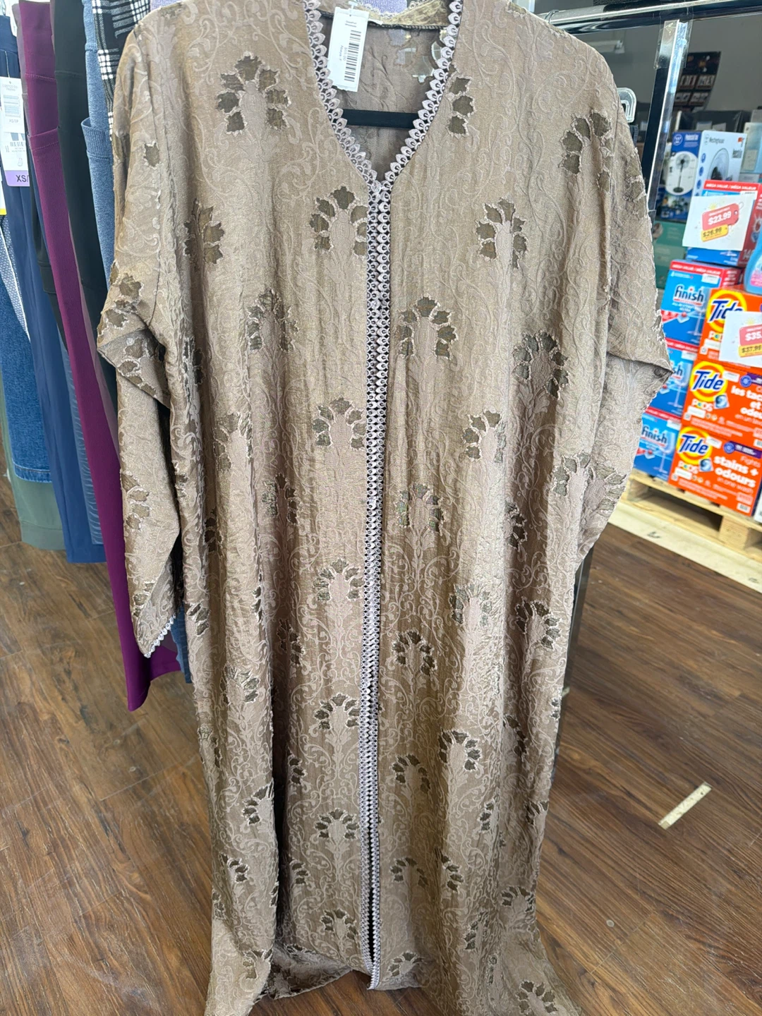 Gold Patterned Kaftan Dress Abaya - photo 3