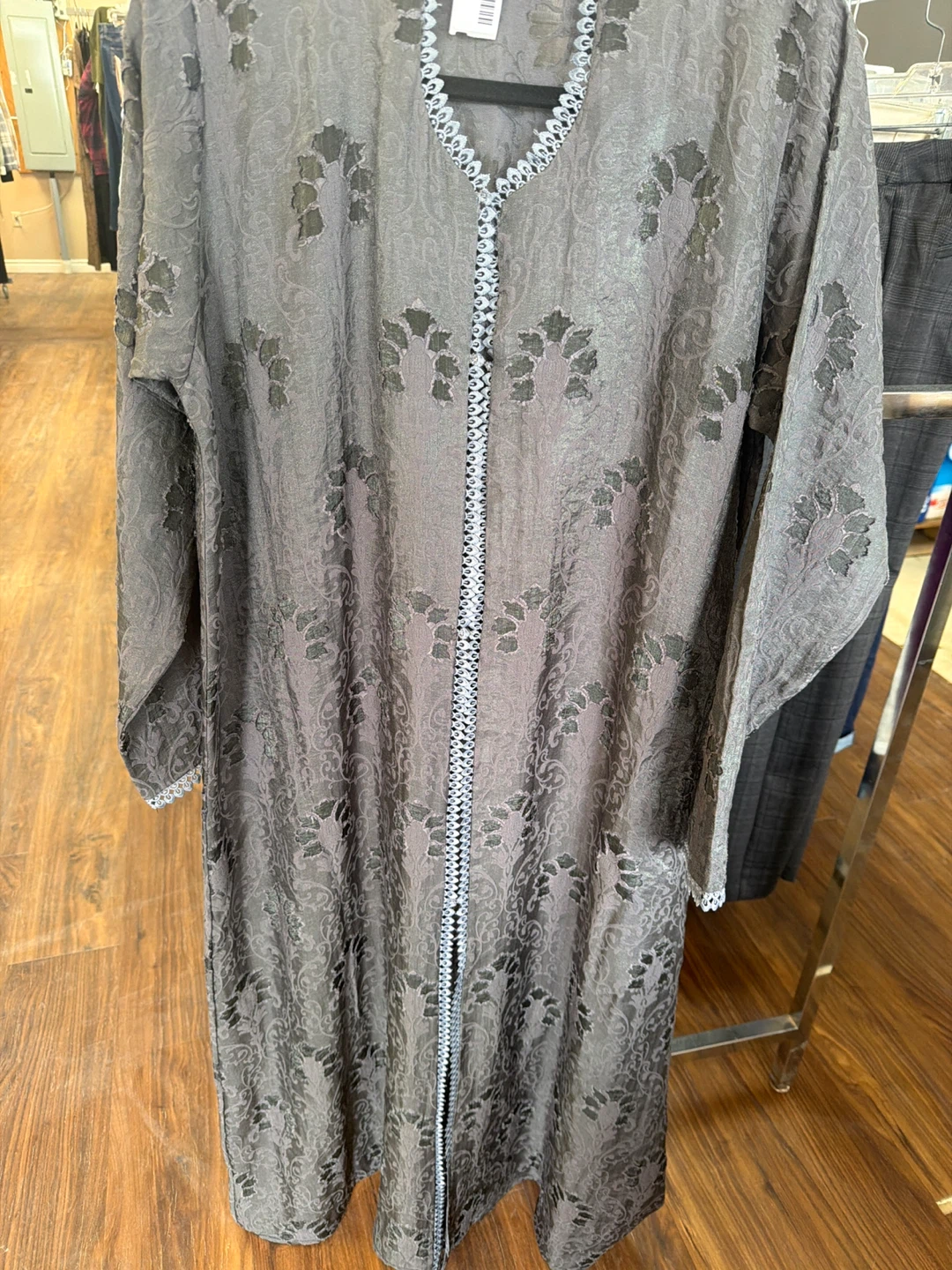Grey Lace Abaya Dress - photo 3