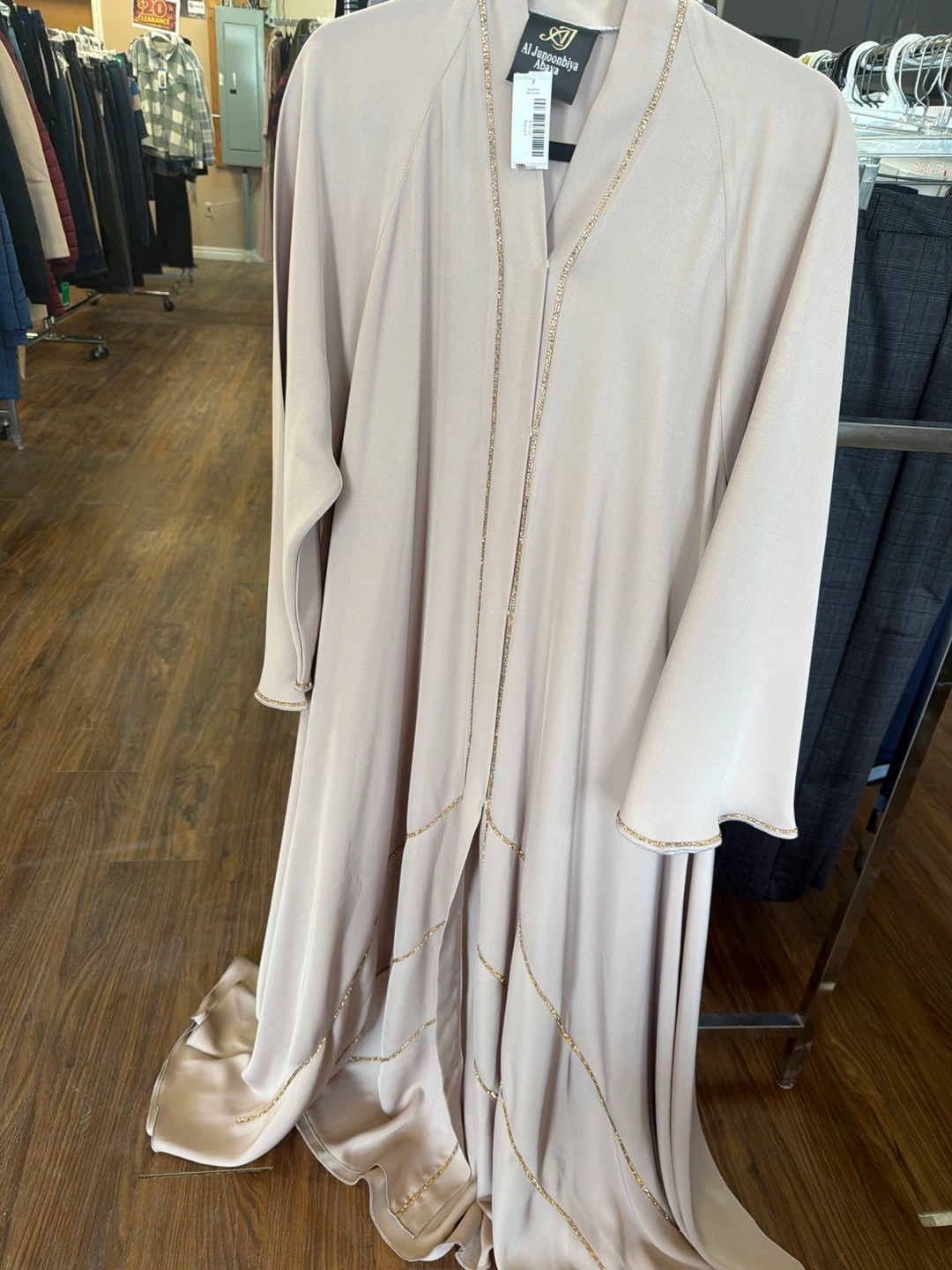 Abaya Robe with Gold Embellishments - photo 3