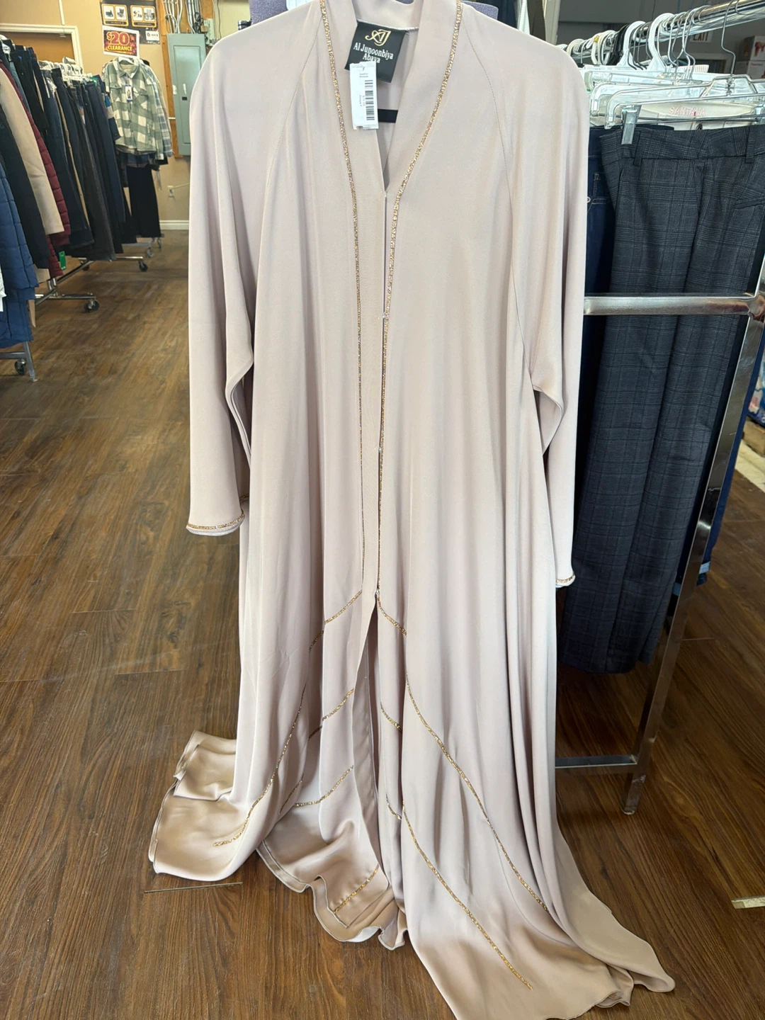 Abaya Robe with Gold Embellishments - photo 2