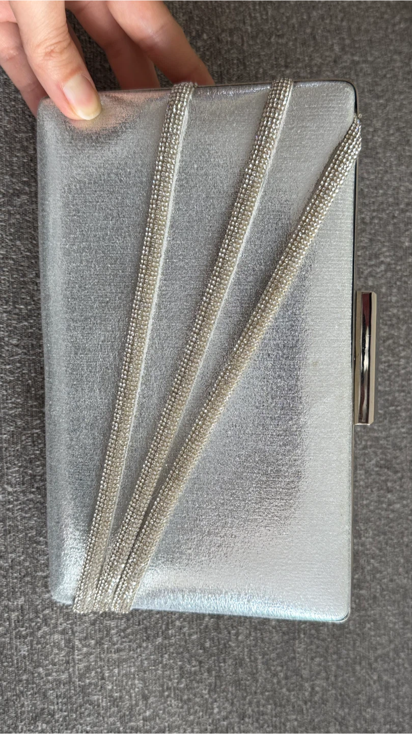 Silver Evening Clutch Bag - photo 3
