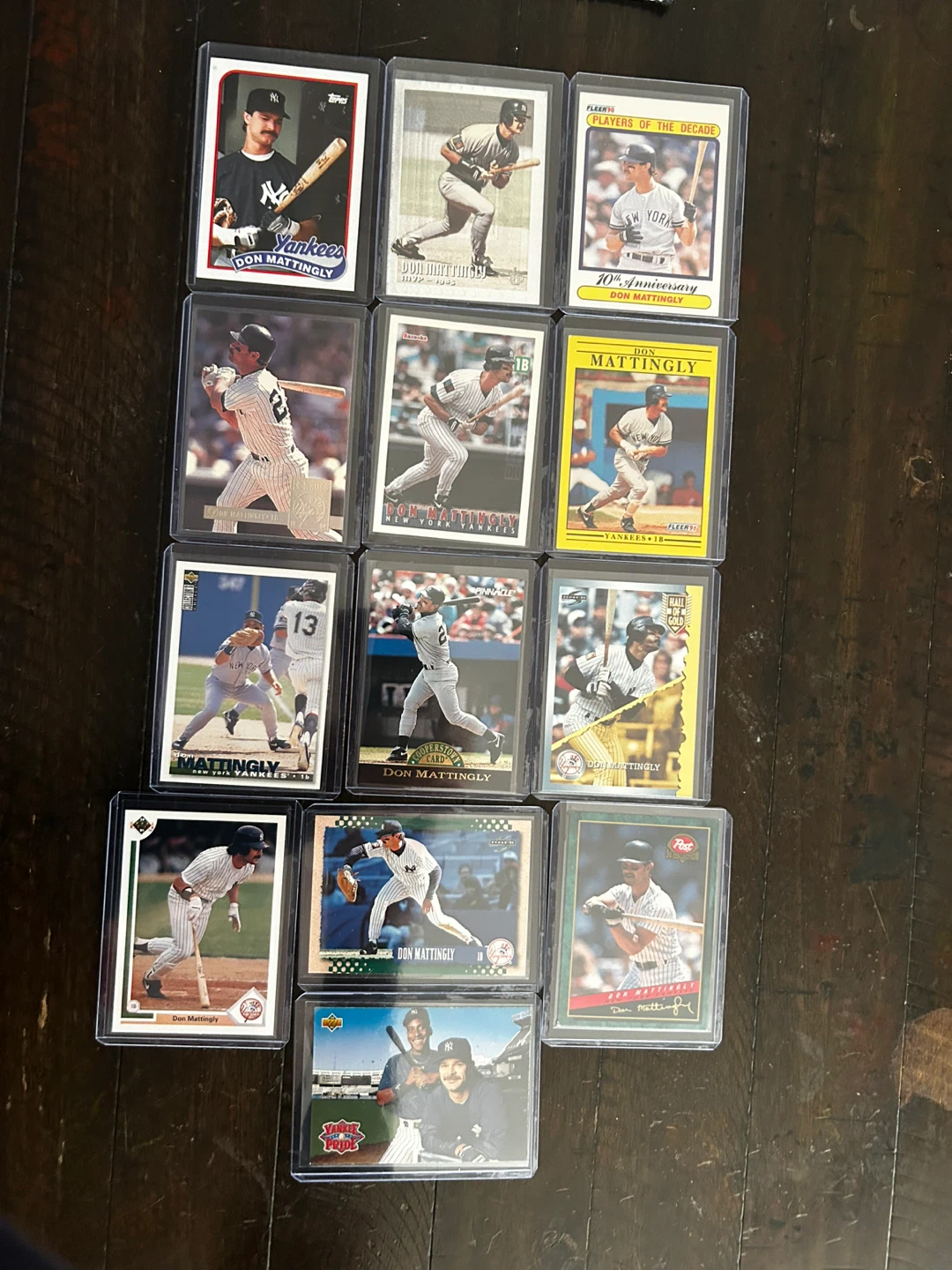 Collection of Don Mattingly Baseball Cards