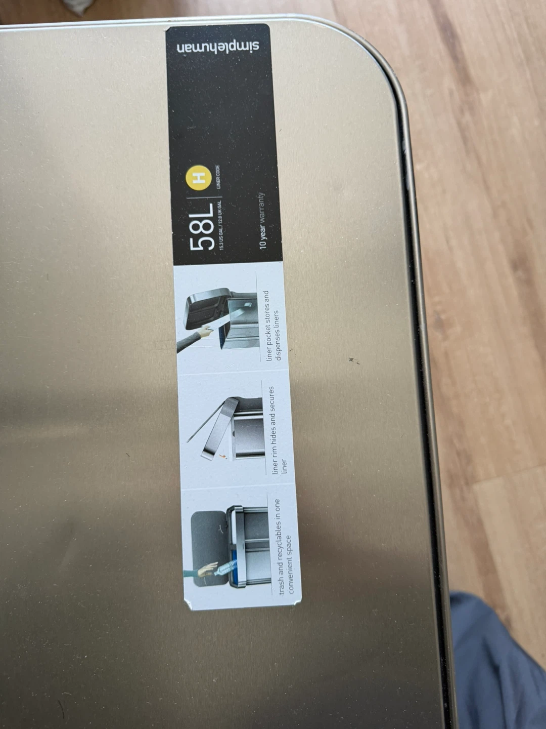 simplehuman Step Trash Can - photo 2