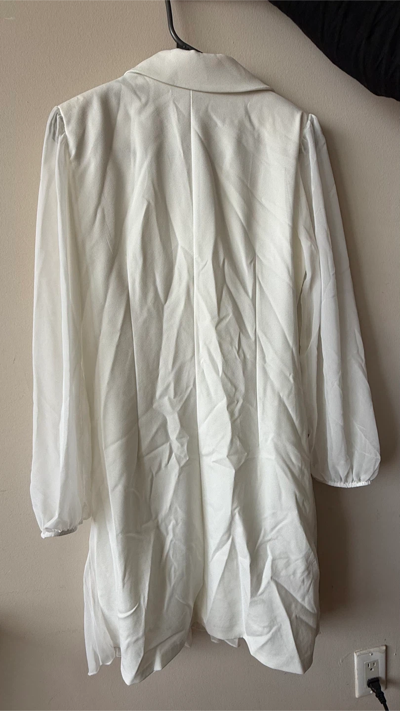White blazer dress