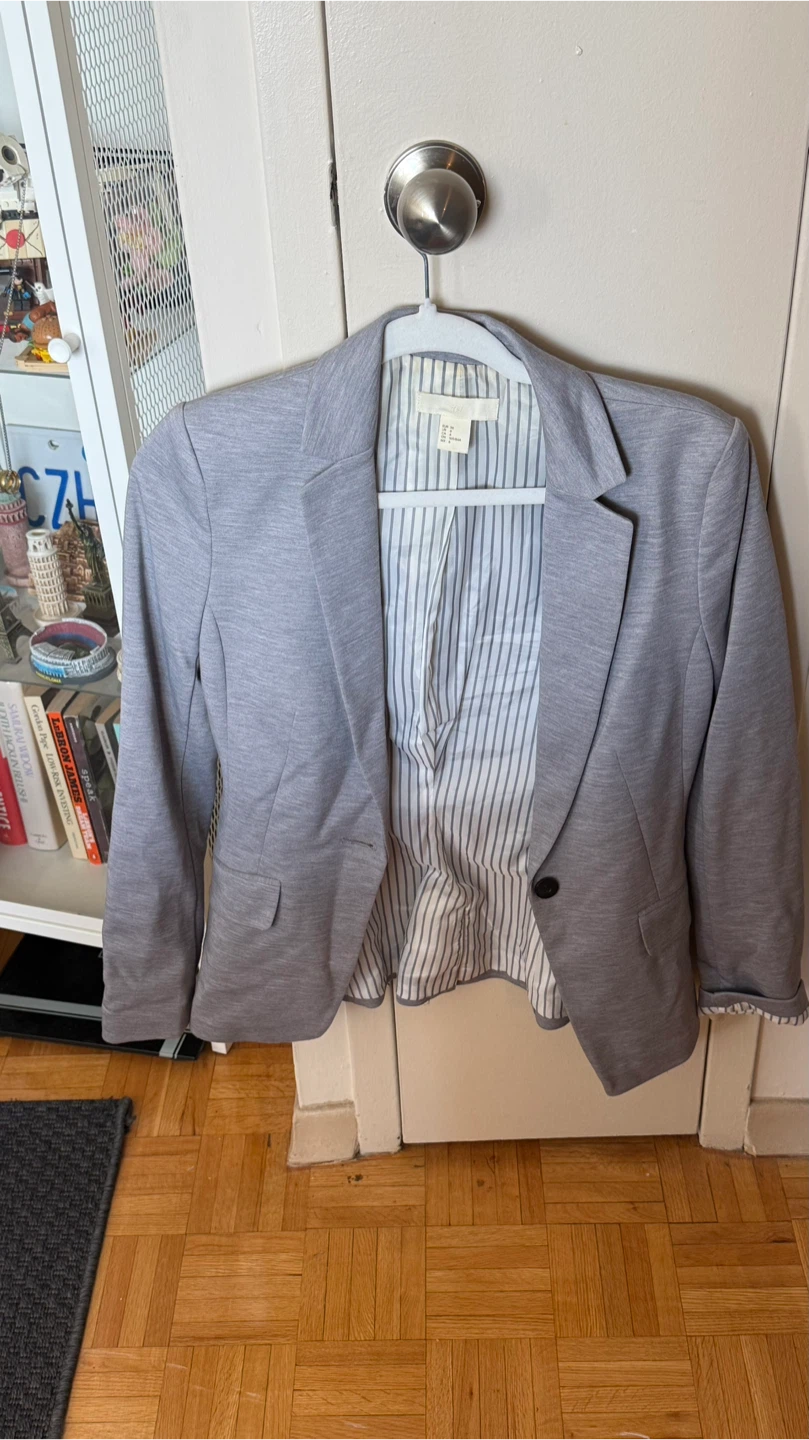 H&M Grey Blazer - Size 6