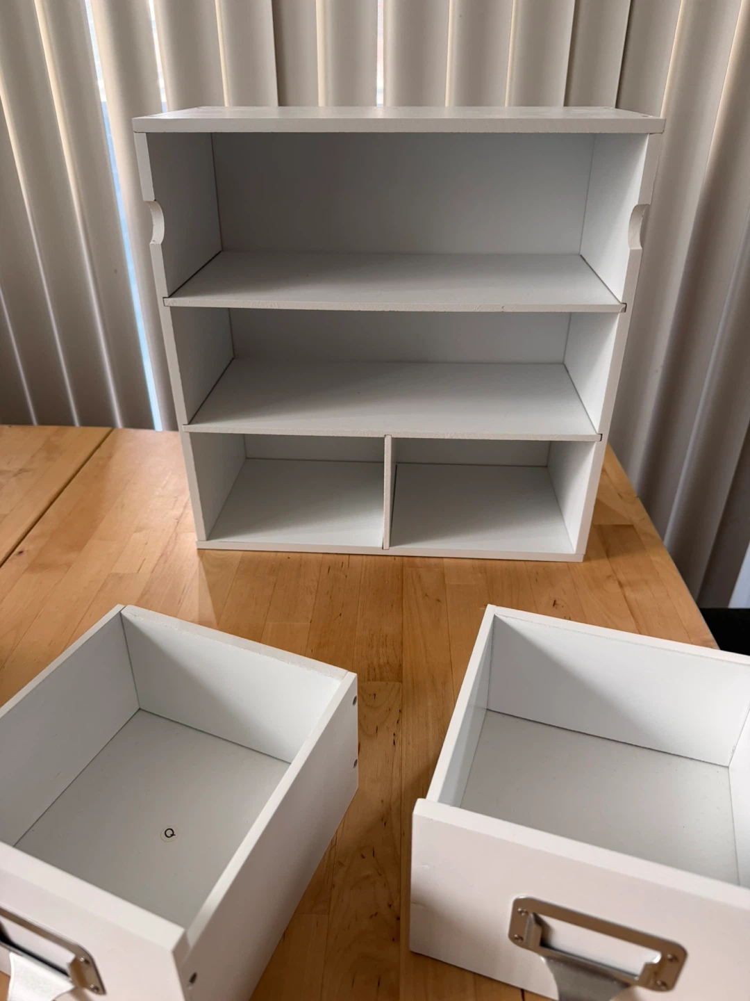 White 2-Drawer Organizer Shelf - photo 3