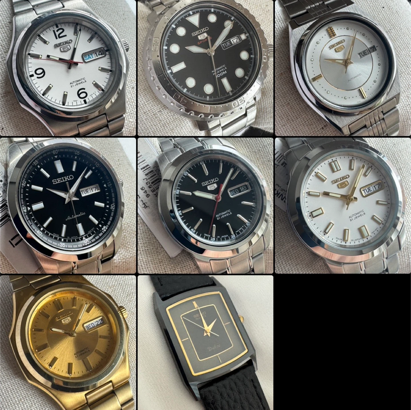 Seiko collection for sale