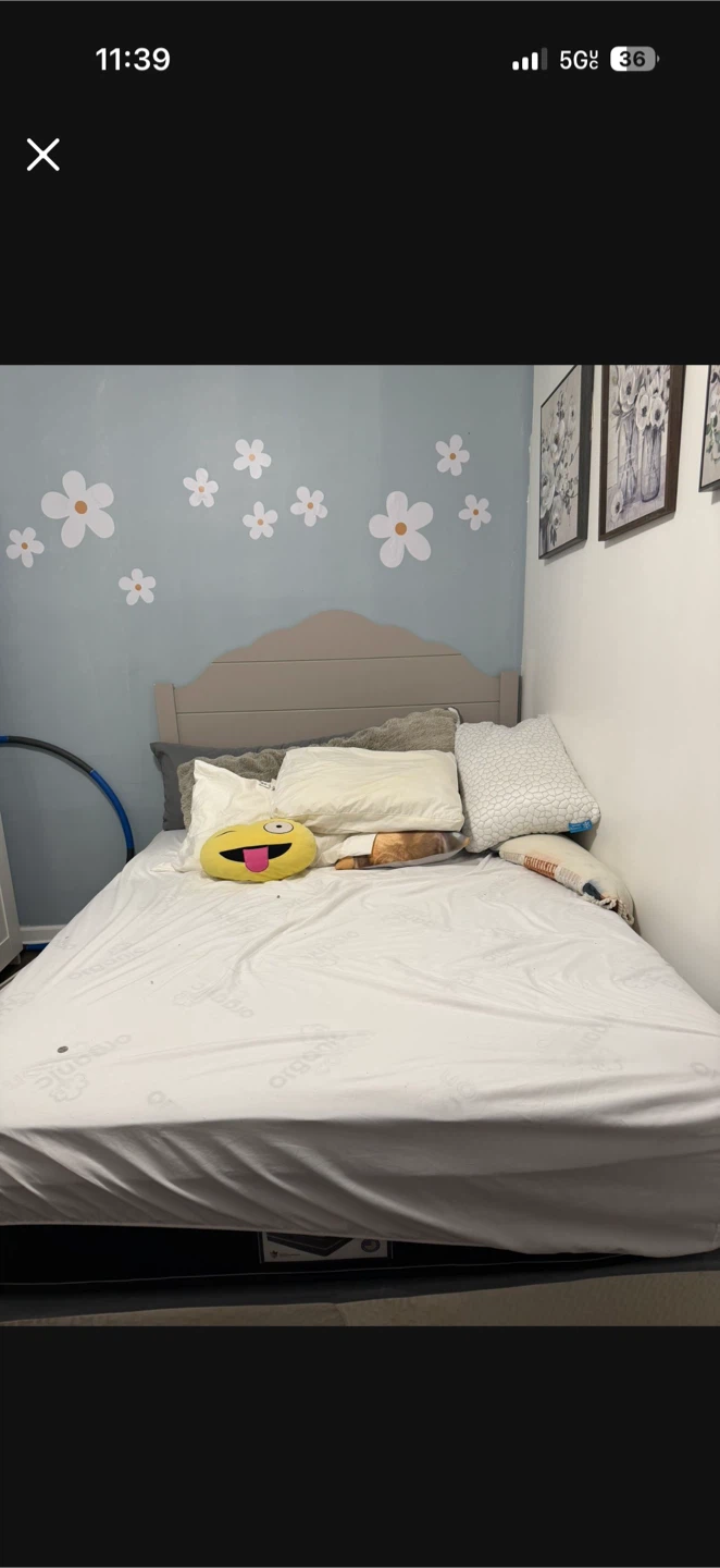 Queen BASE + headboard FREE