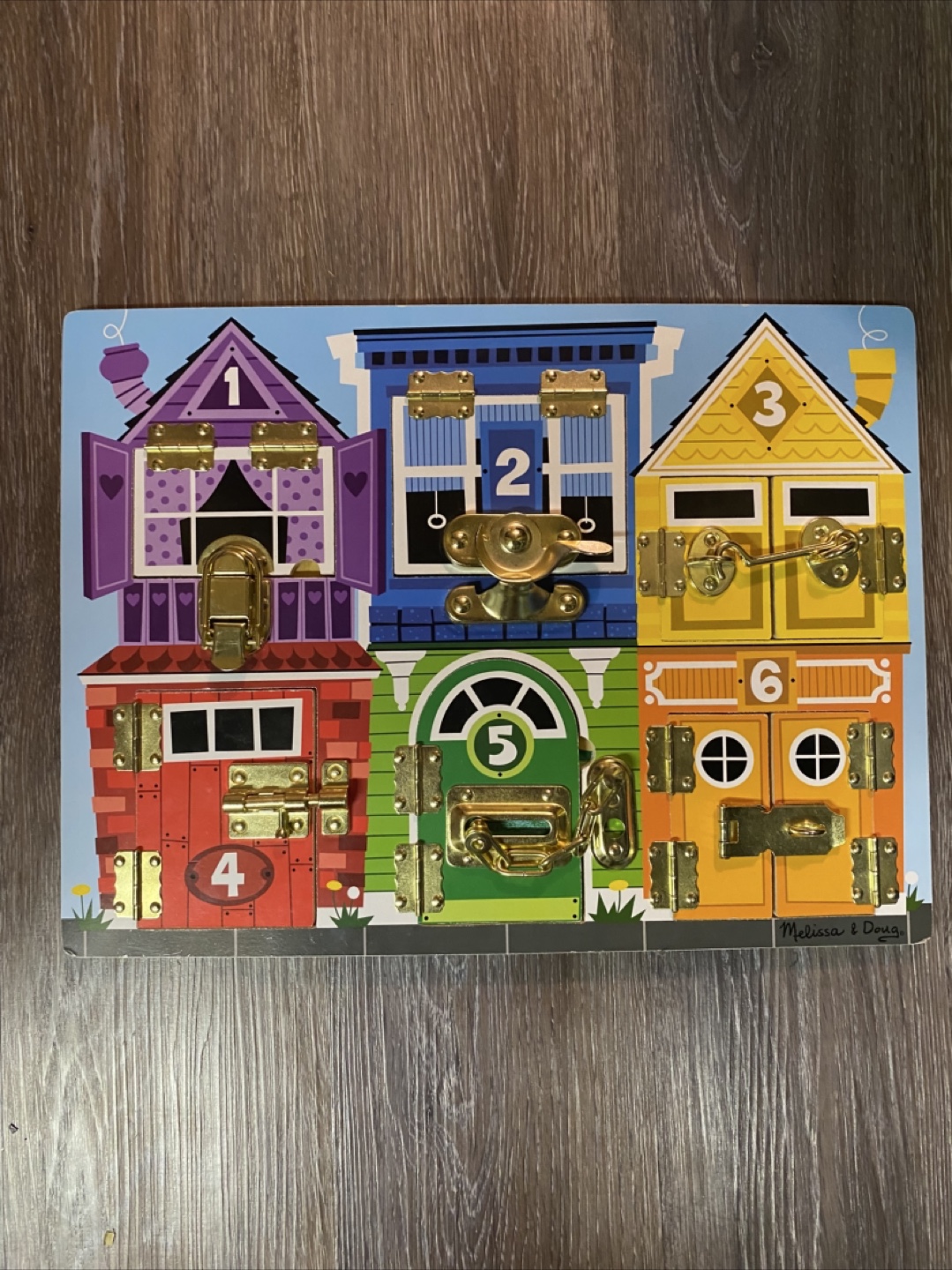Melissa & Doug Wooden Activity Lock House Toy