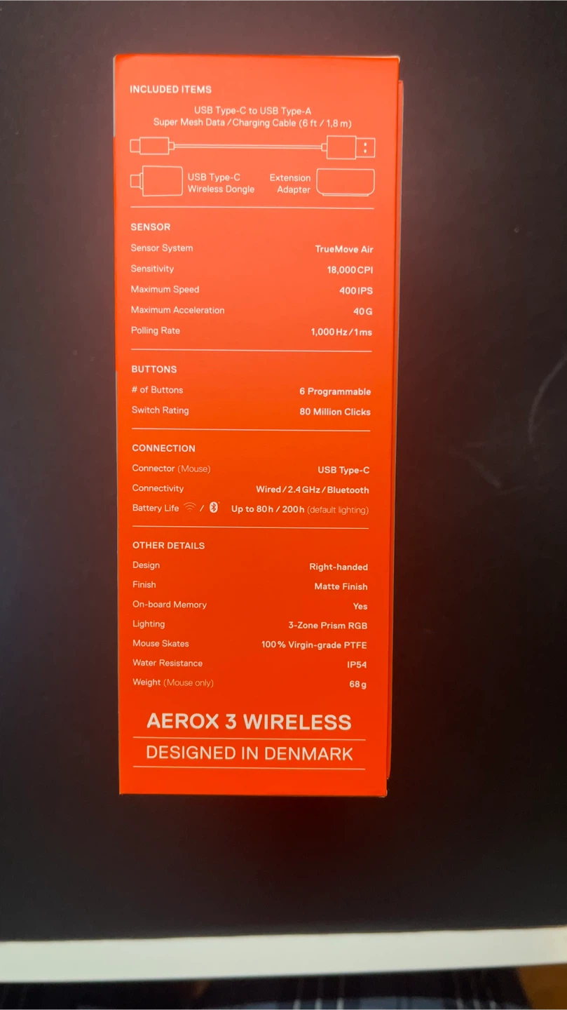 SteelSeries Aerox 3 Wireless Gaming Mouse - photo 3
