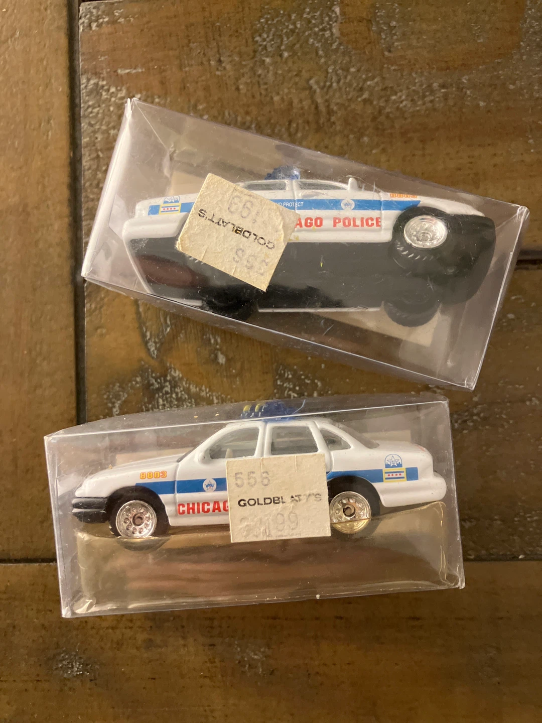 2 Diecast Chicago Police Cars