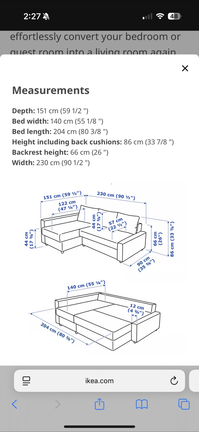 IKEA Friheten Sectional Sofa Bed - Dark Grey - photo 4