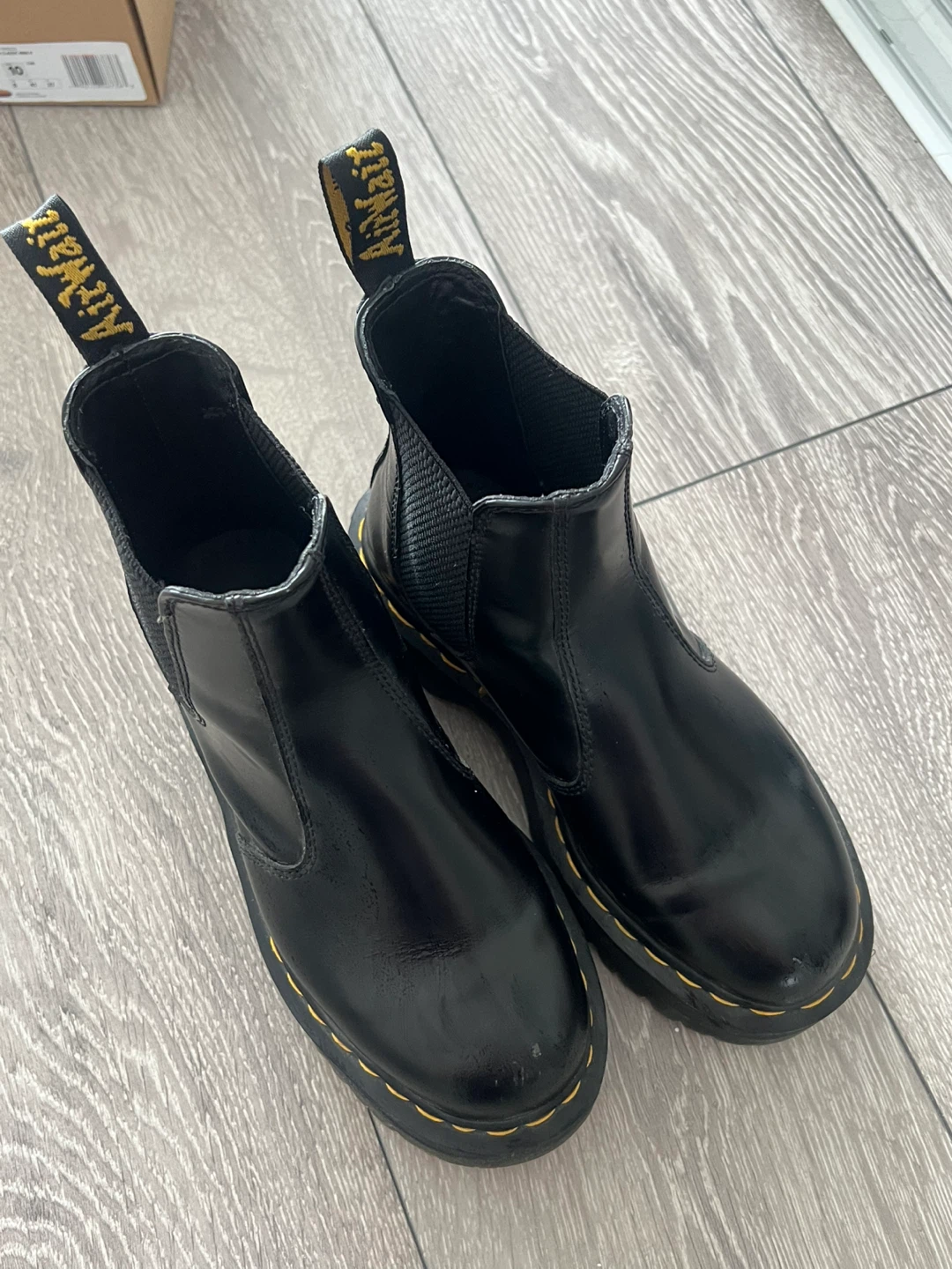 Dr. Martens Black Leather Chelsea  Boots (W7)