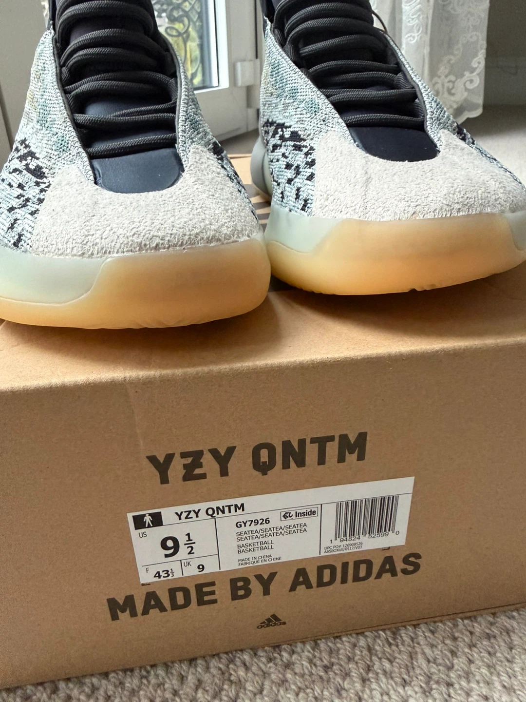 Adidas Yeezy QNTM “Sea Teal” – Size 9.5 | Brand New - photo 2