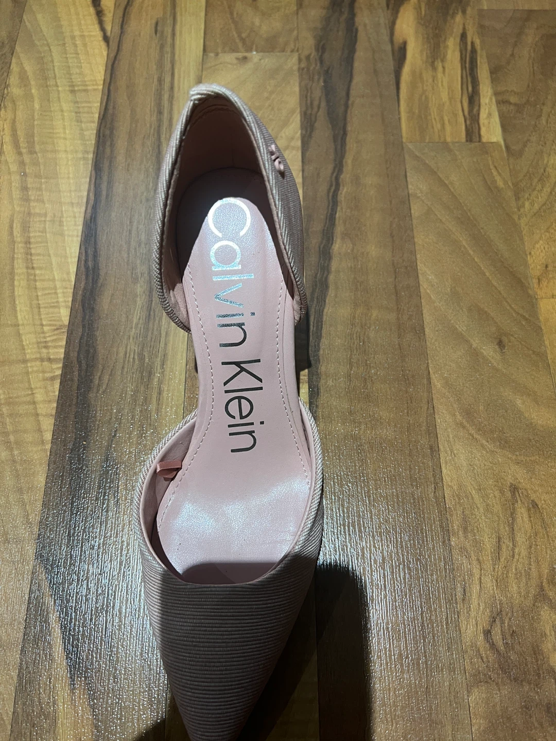 Calvin Klein Pink Striped D'Orsay Heels - photo 3
