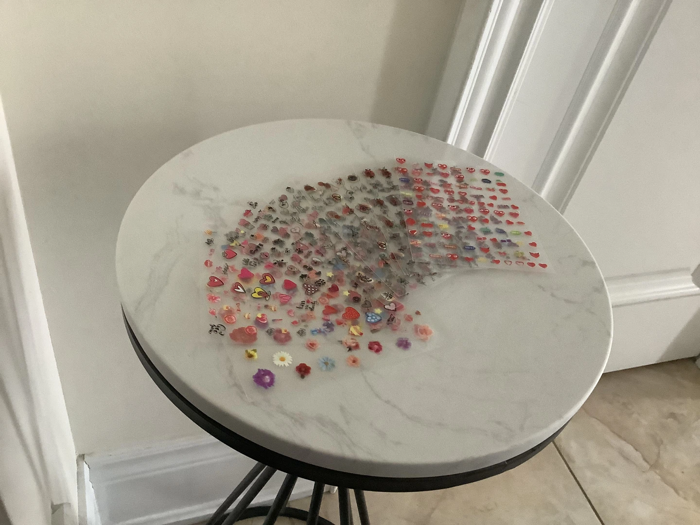 Assorted Nail Art Stickers - Hearts, Flowers, and More - photo 2