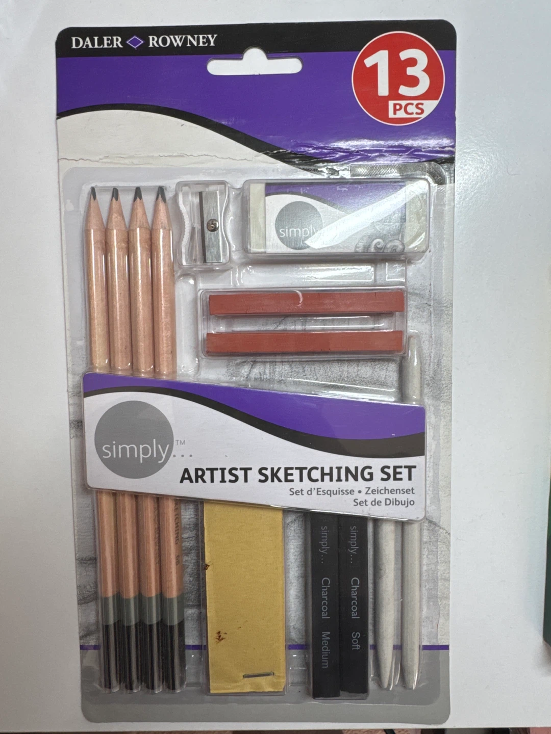 Daler Rowney Simply Artist Sketching Set - 13 Pieces