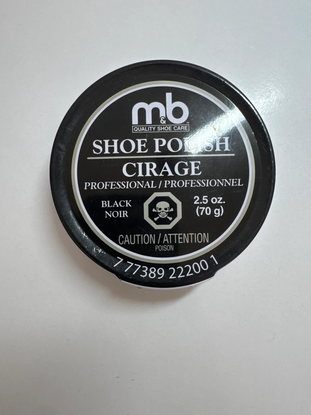 mb Shoe Polish - Black (2.5 oz)