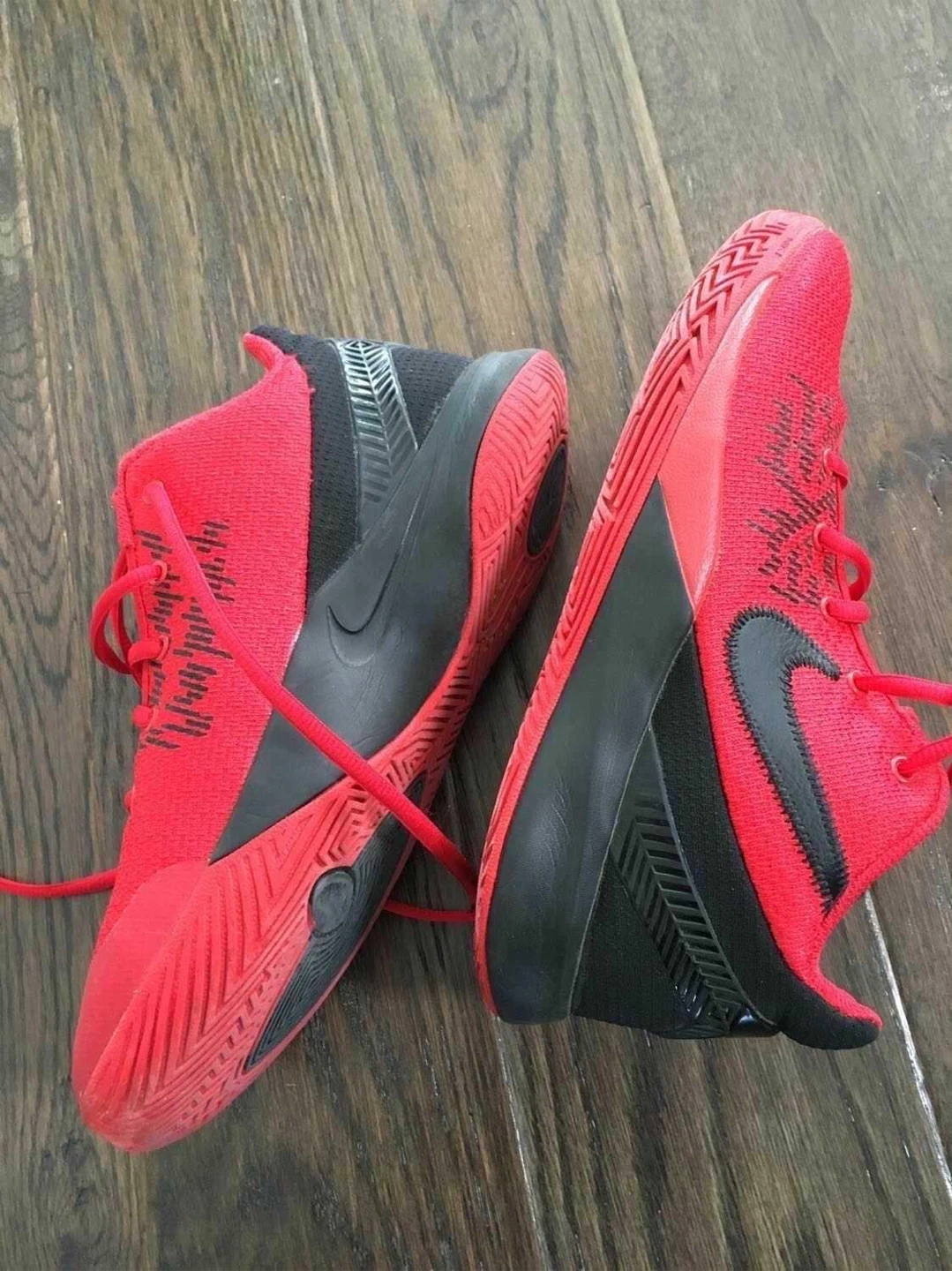 Kids Nike Kyrie Red Basketball Shoes - Size 6 - photo 2