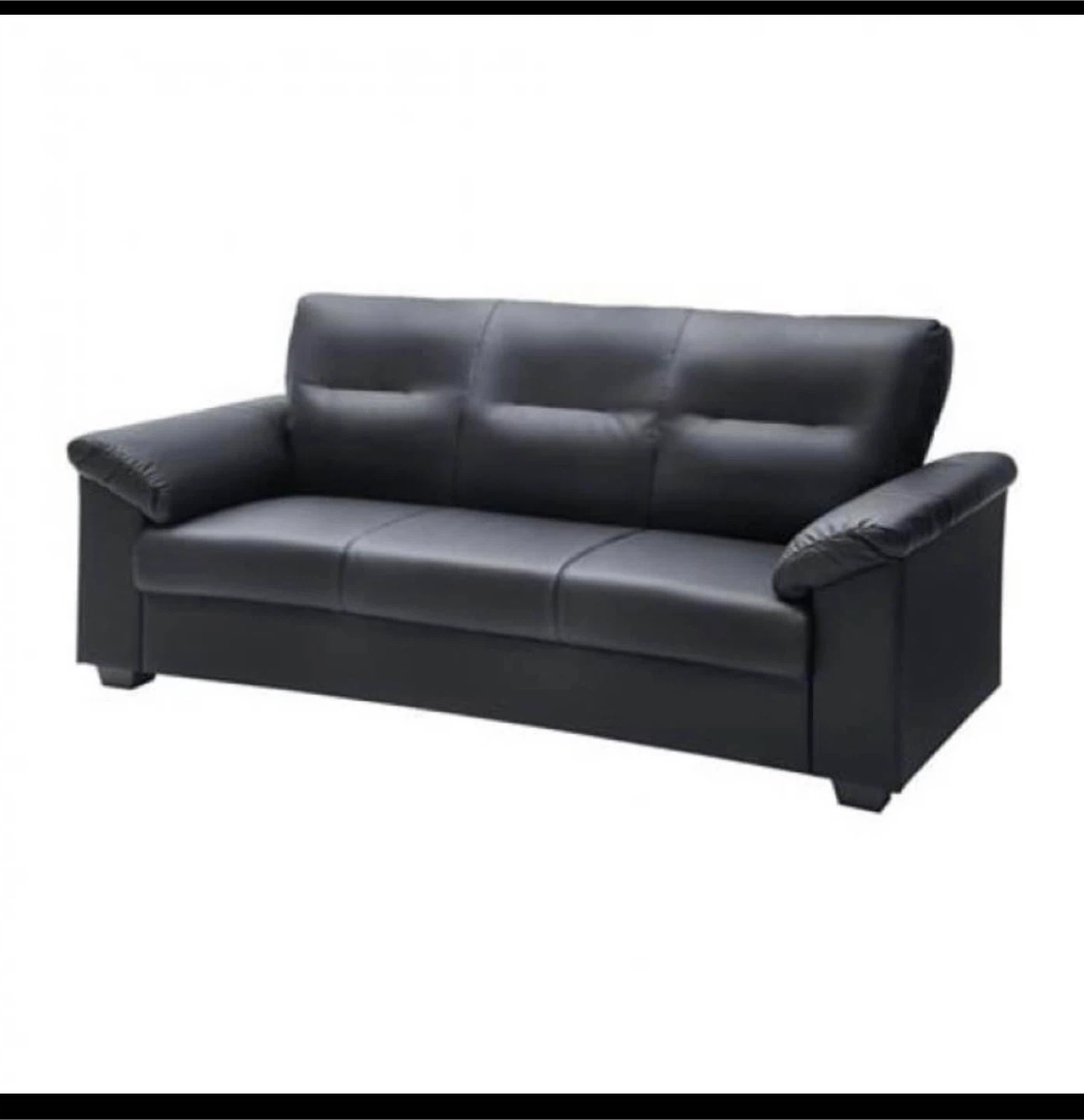 IKEA Faux leather 3 seater sofa