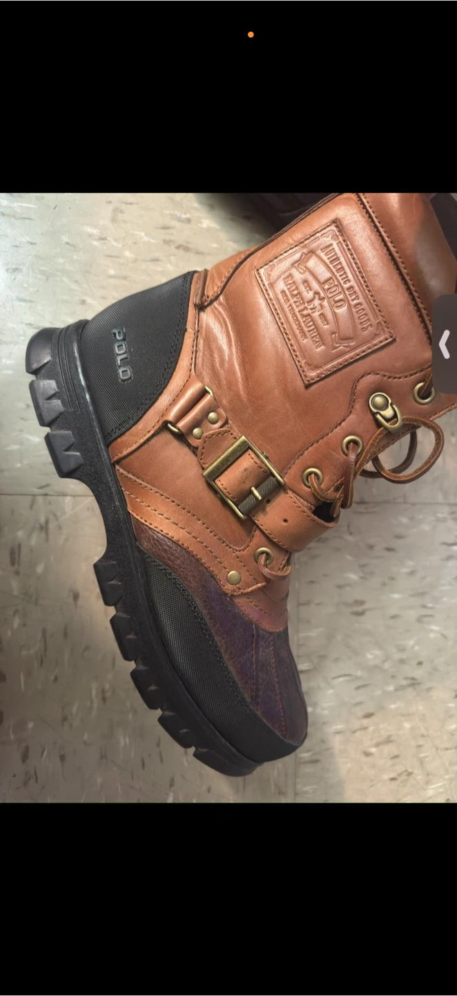 Polo Ralph Lauren Brown Leather Boots