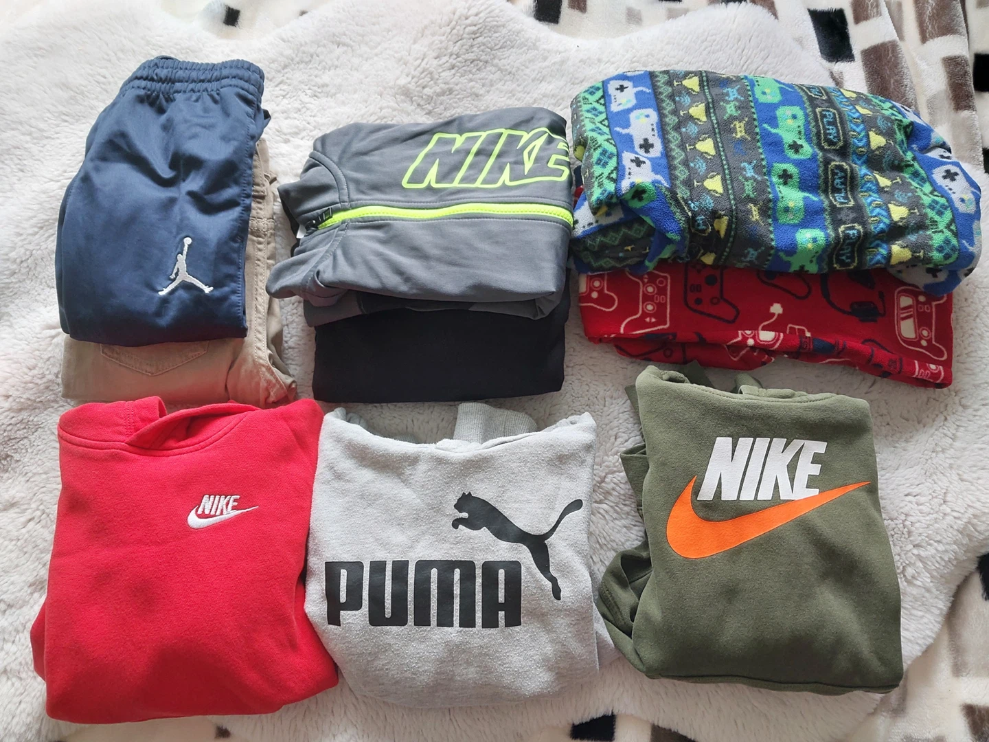 Boys' Clothing Bundle: Nike, Puma, Jordan, & More