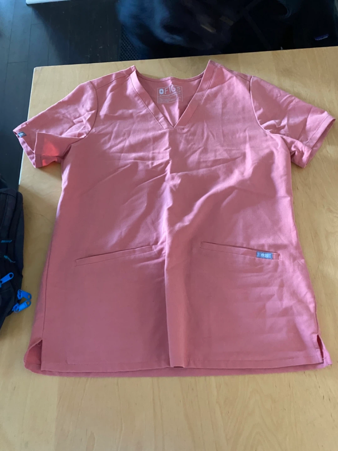 FIGS Pink Scrub Top & Jogger Pants Set