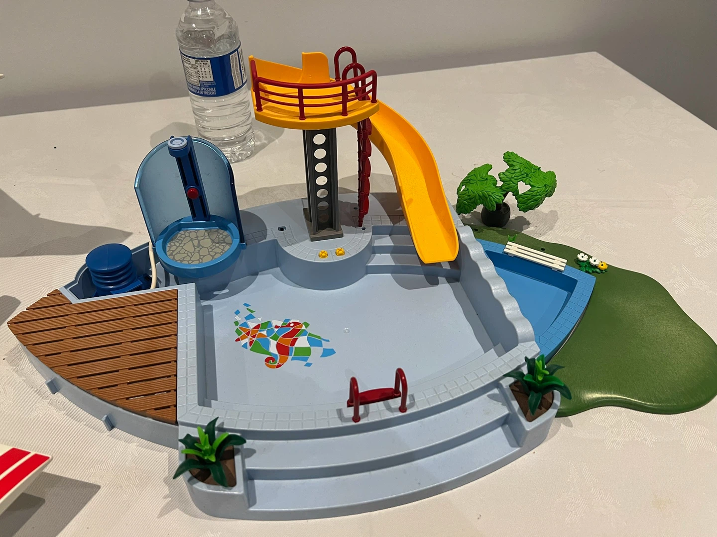 Playmobil Swimming Pool with Slide Toy Set