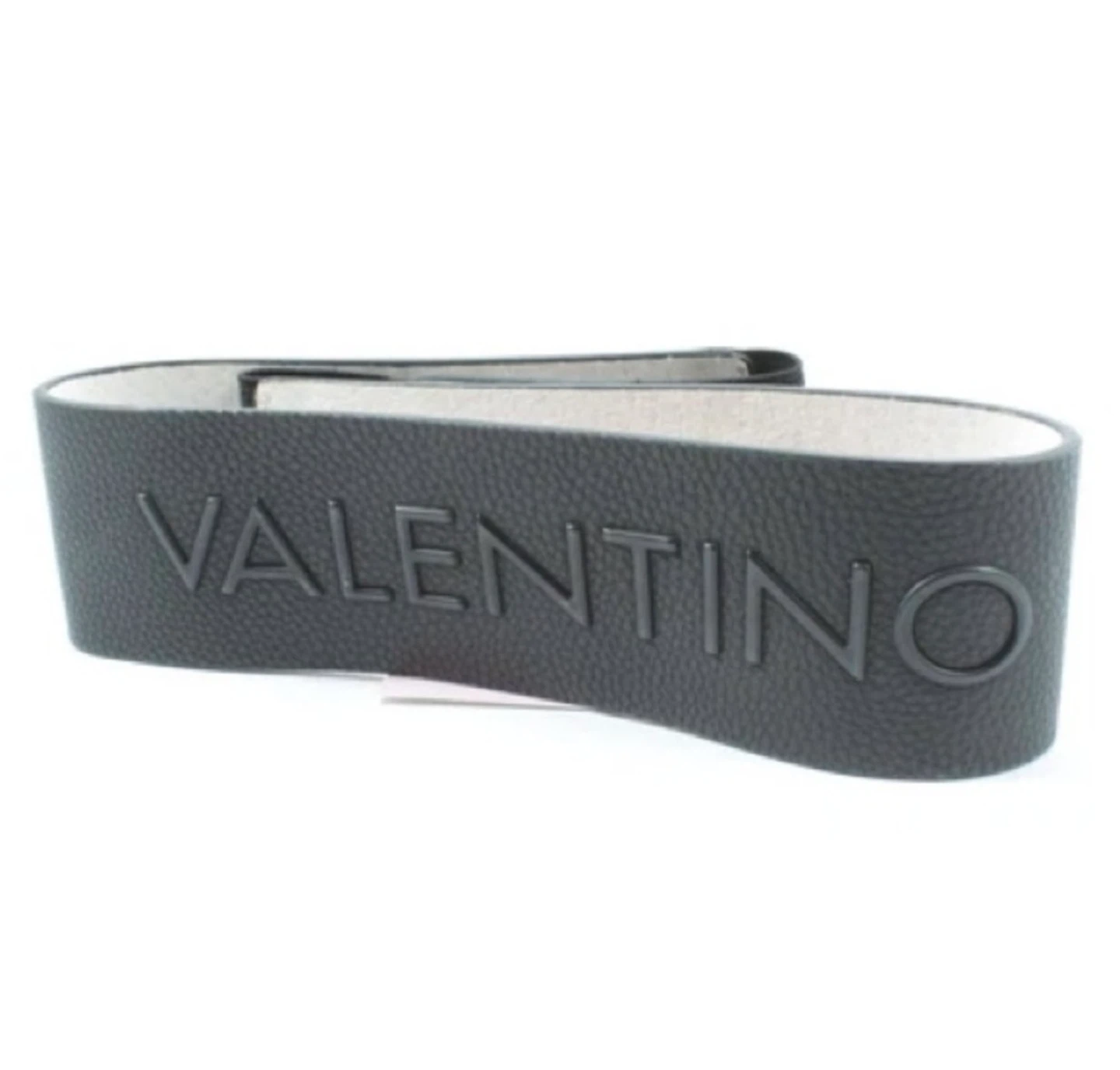 Mario Valentino Black Faux Leather Belt size L/XL